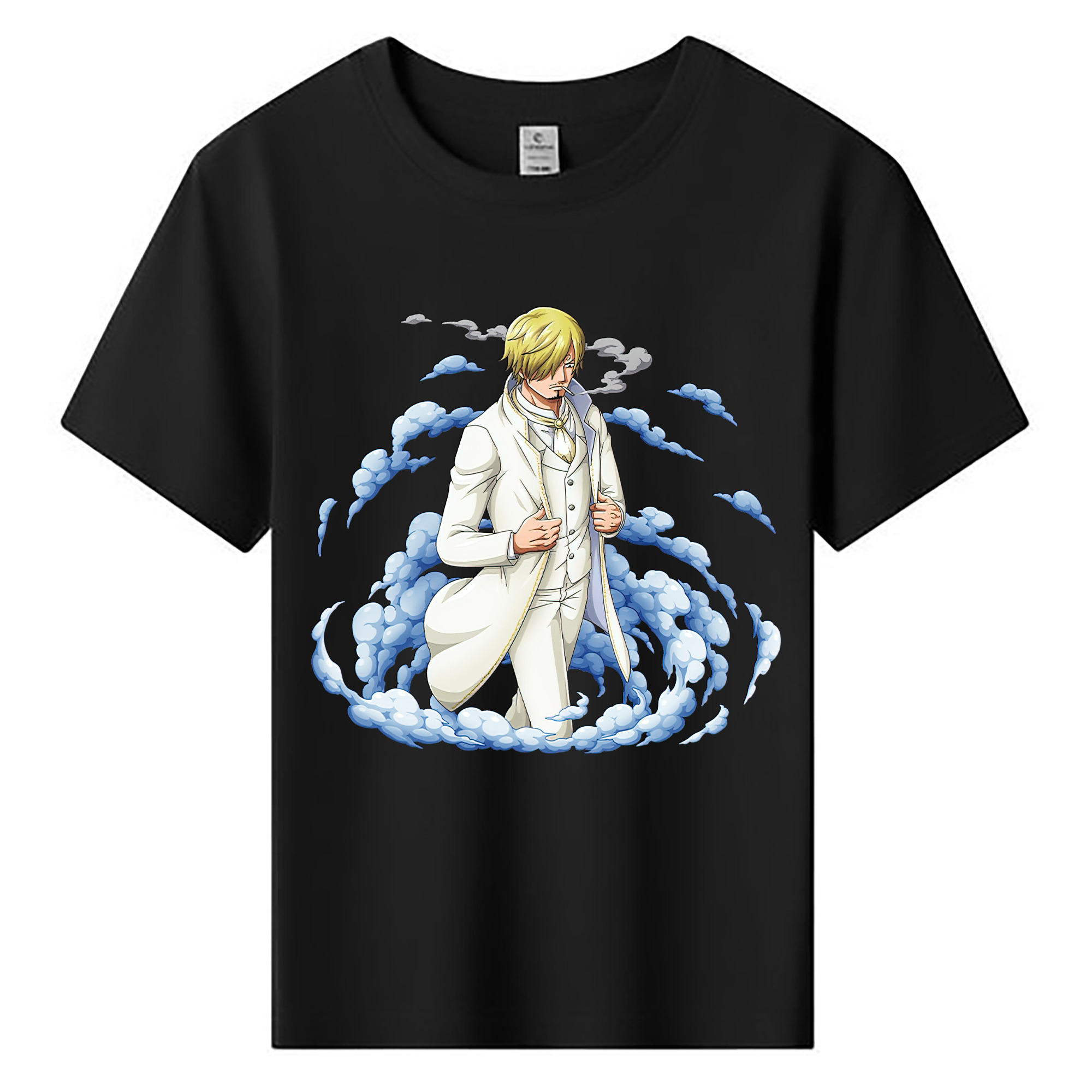 （画像用） ワンピース サンジ ONE PIECE Sanji 綿100％キッズTシャツ（フロントプリント）