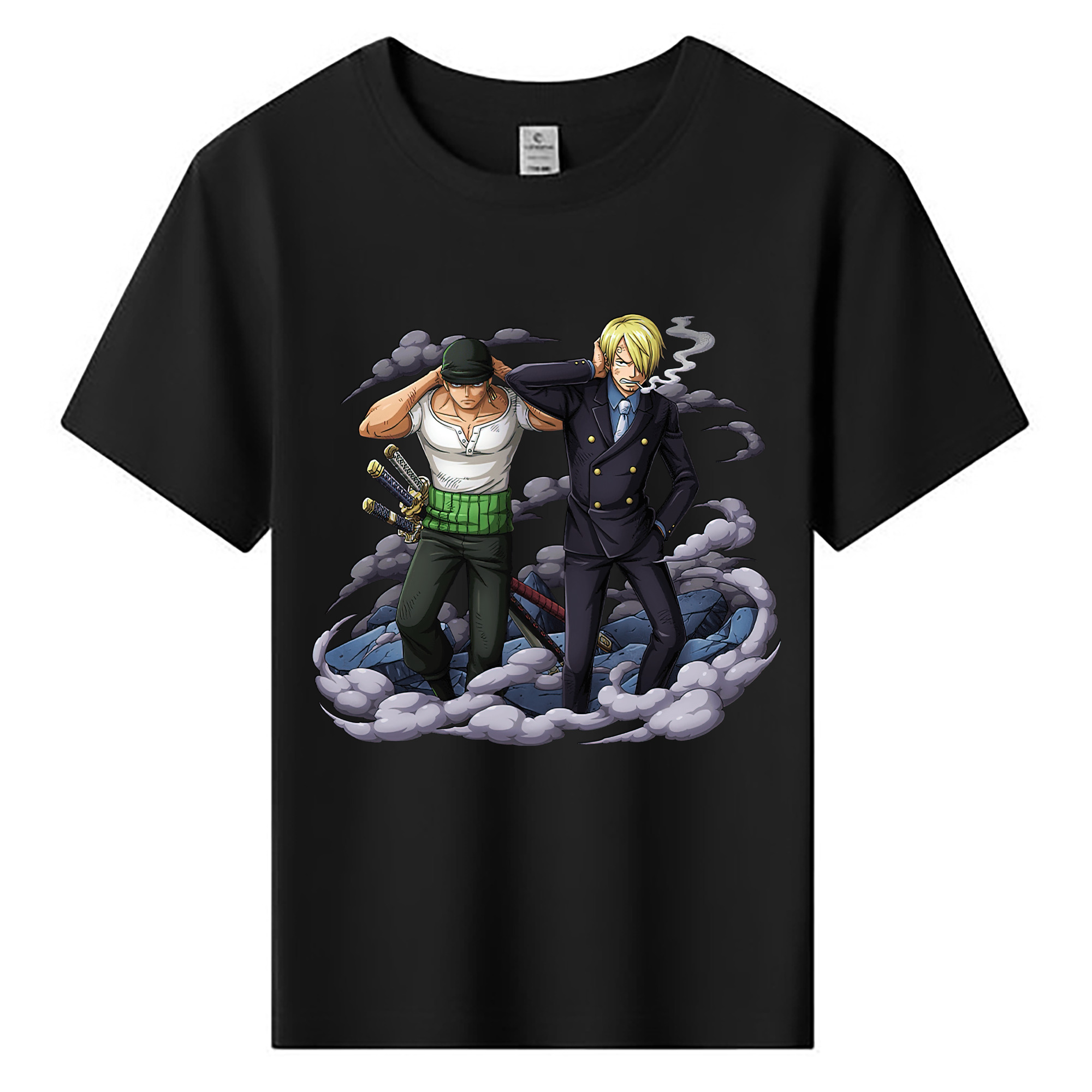 （画像用） ワンピース サンジ ONE PIECE Sanji 綿100％キッズTシャツ（フロントプリント）
