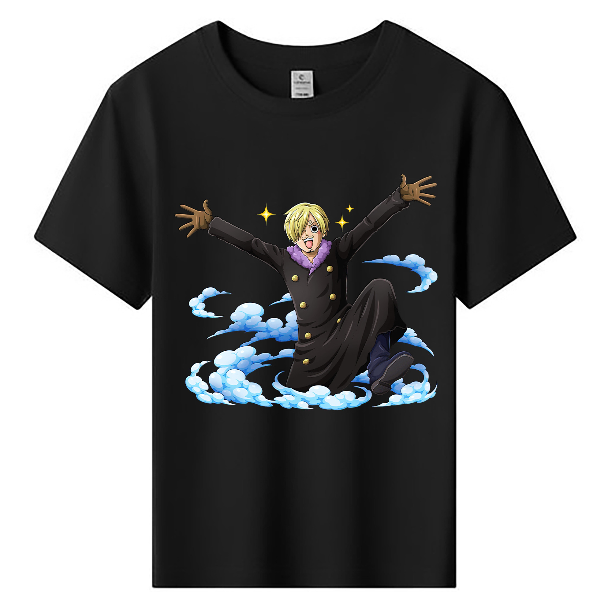 （画像用） ワンピース サンジ ONE PIECE Sanji 綿100％キッズTシャツ（フロントプリント）