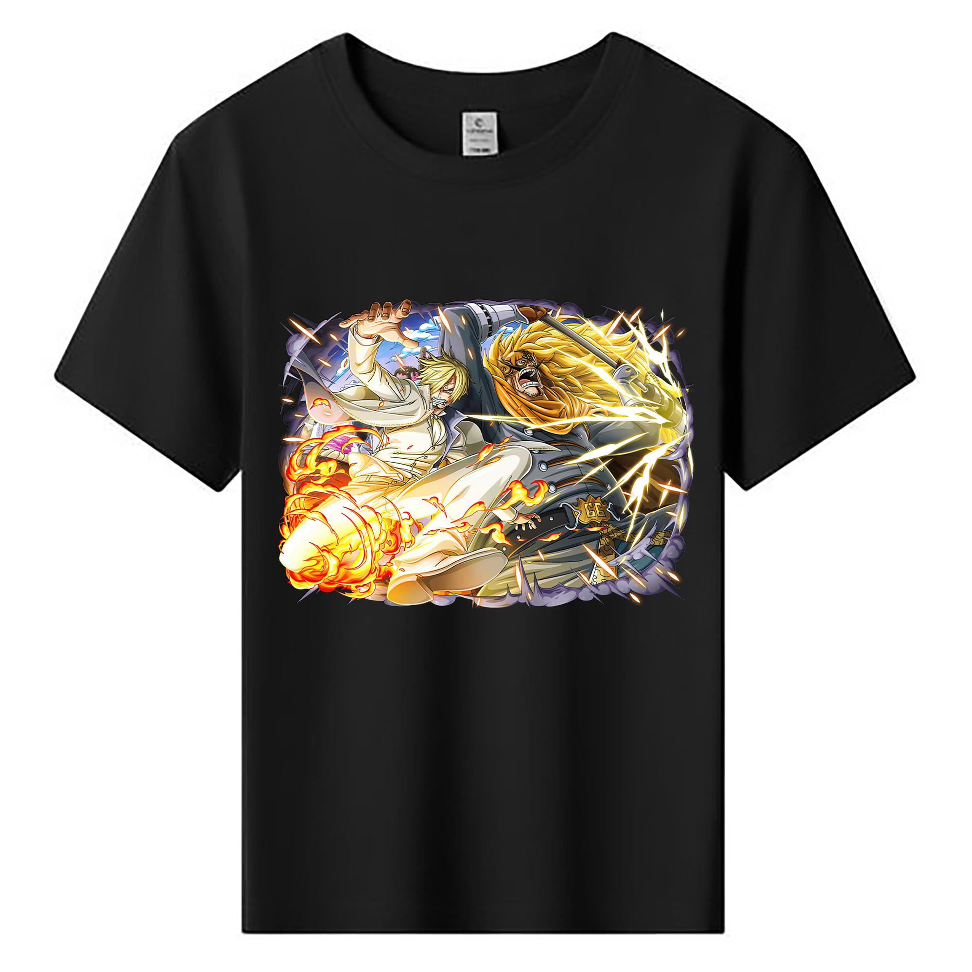 （画像用） ワンピース サンジ ONE PIECE Sanji 綿100％キッズTシャツ（フロントプリント）