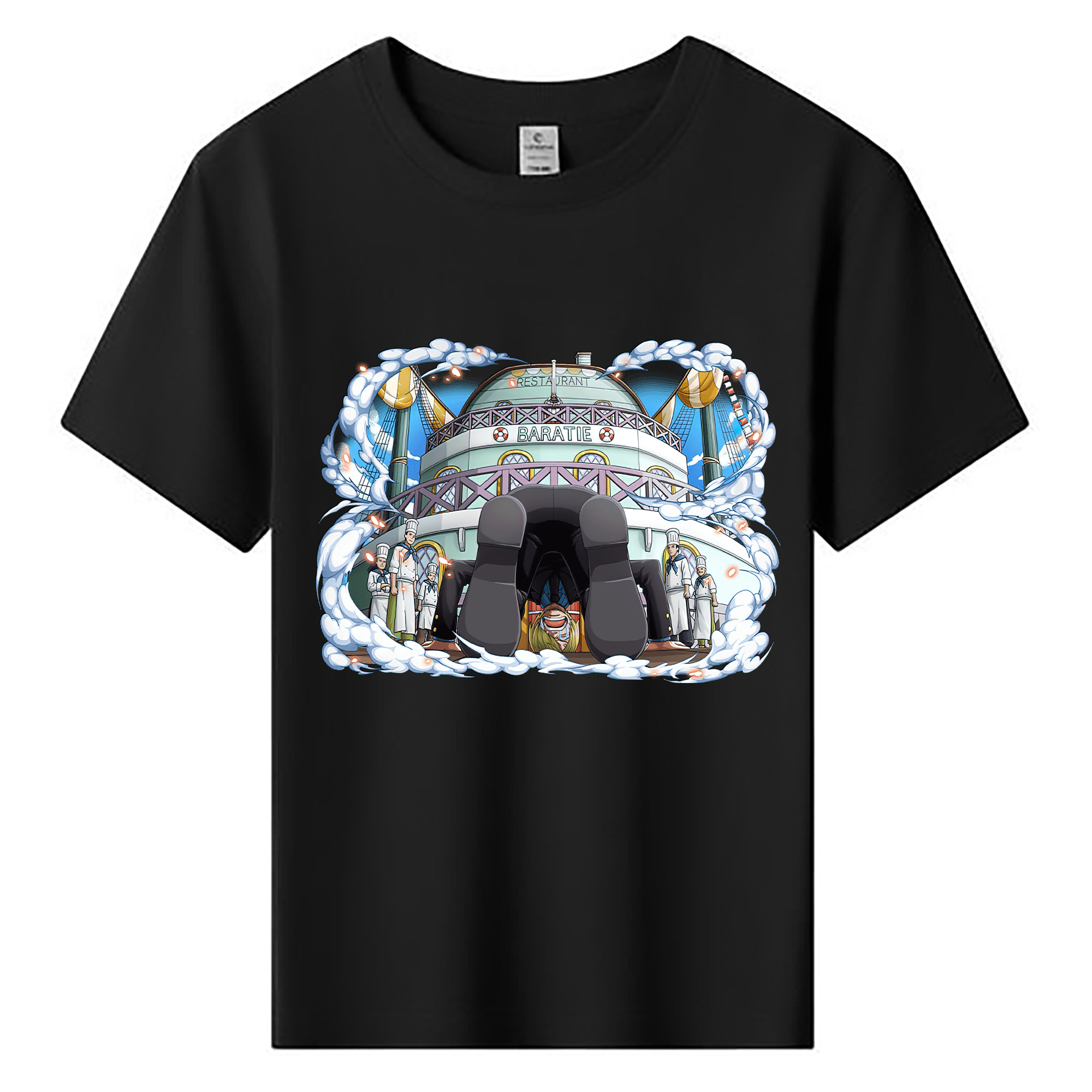 （画像用） ワンピース サンジ ONE PIECE Sanji 綿100％キッズTシャツ（フロントプリント）