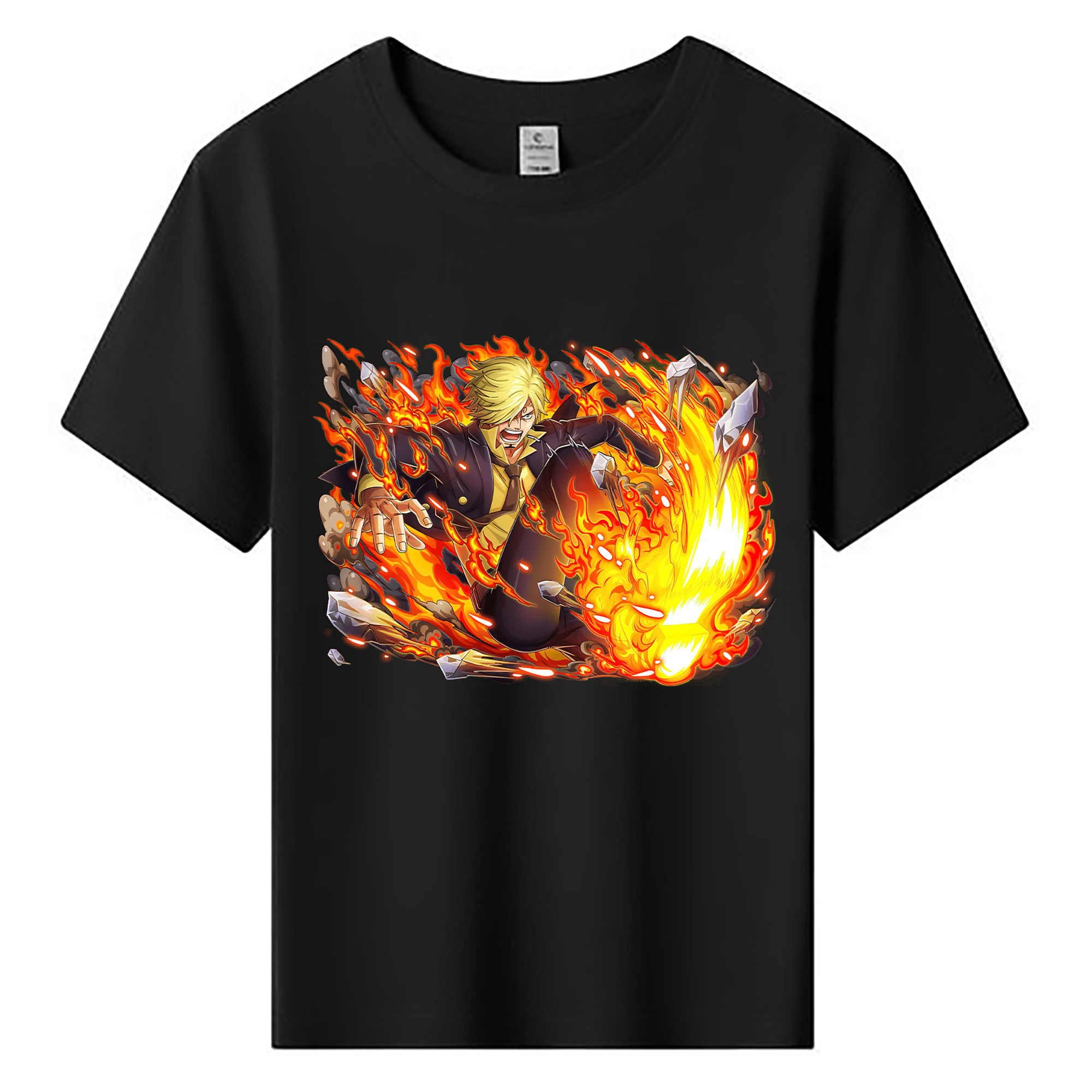 ワンピース サンジ ONE PIECE Sanji 綿100％キッズTシャツ（フロントプリント）