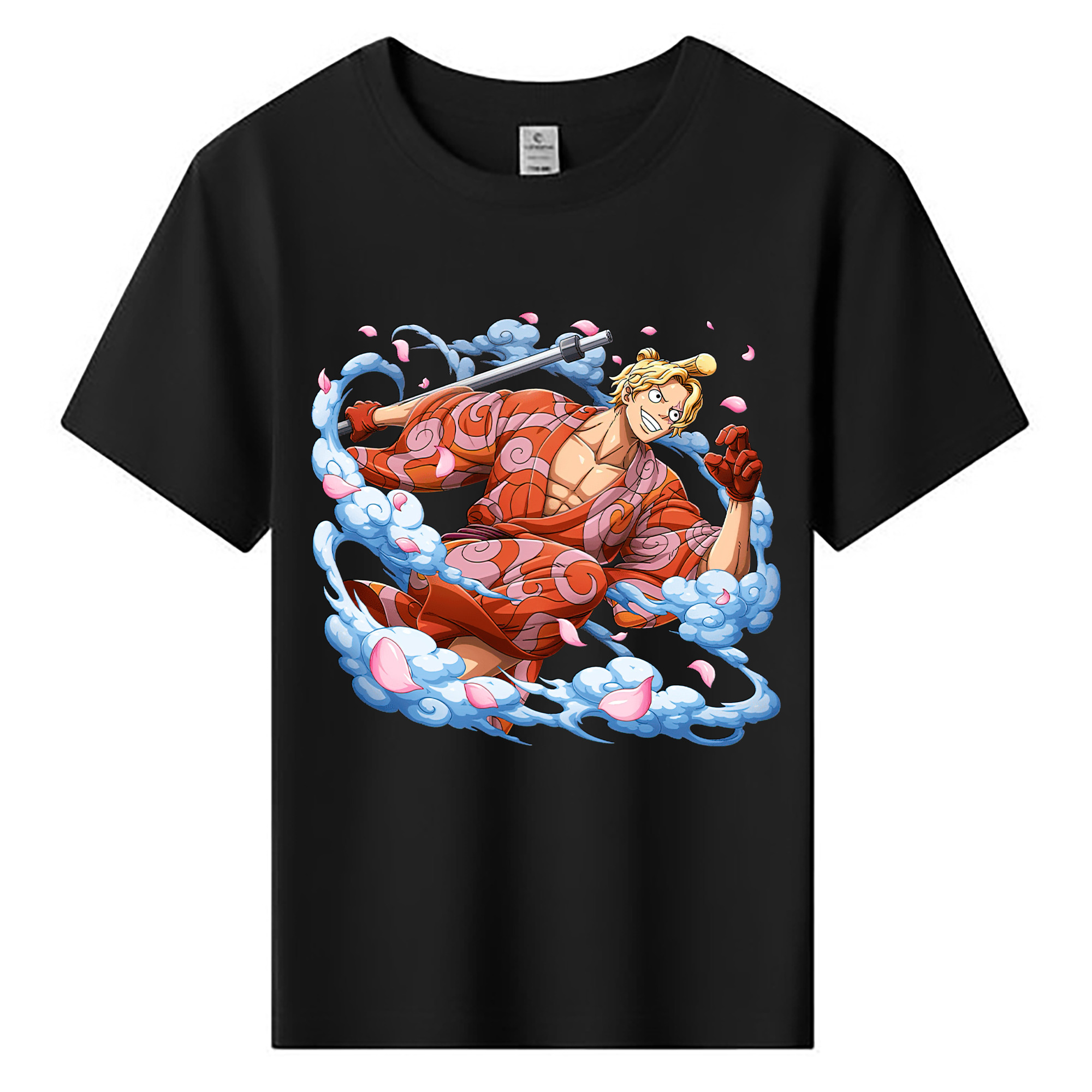 ワンピース サンジ ONE PIECE Sanji 綿100％キッズTシャツ（フロントプリント）