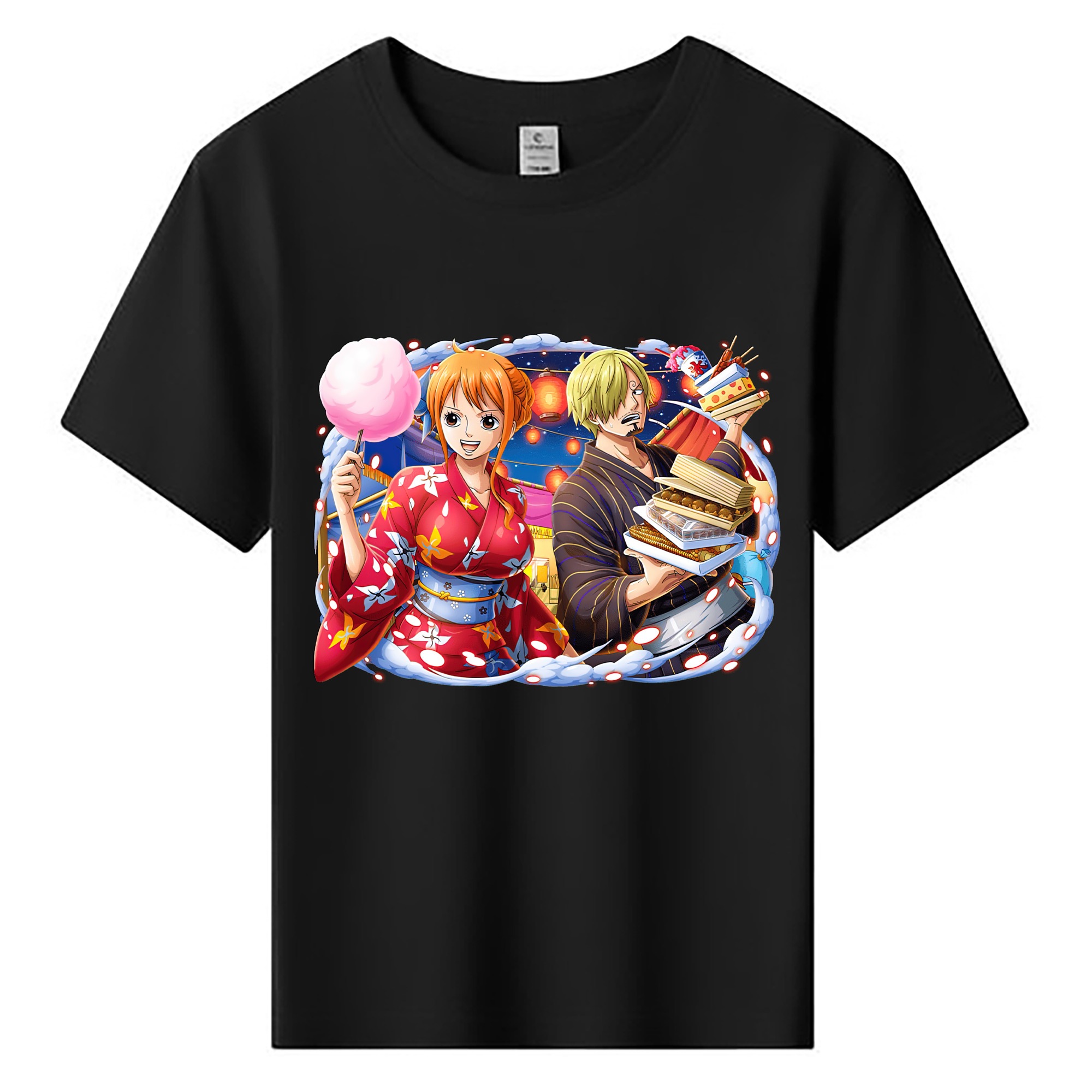 （画像用） ワンピース サンジ ONE PIECE Sanji 綿100％キッズTシャツ（フロントプリント）