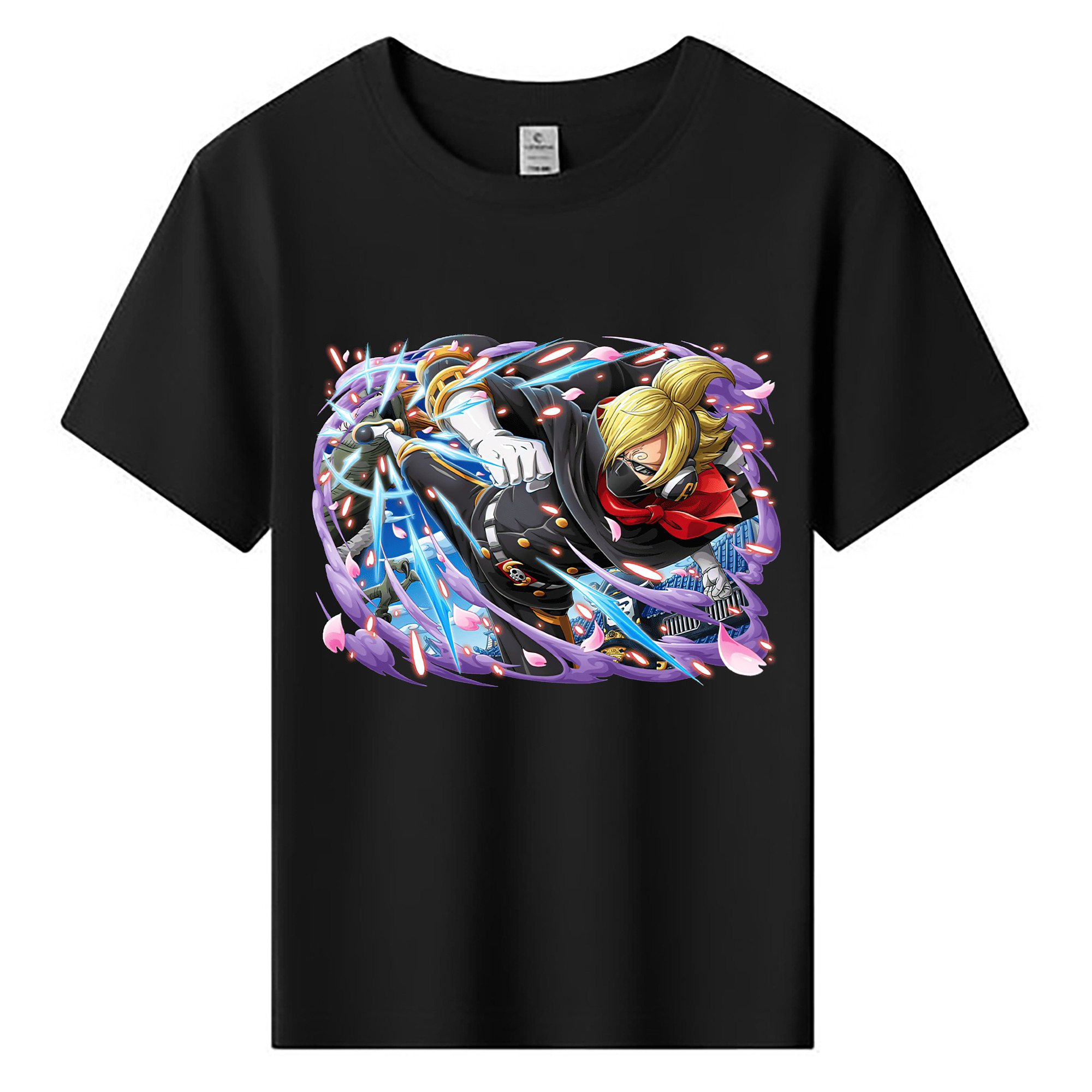 ワンピース サンジ ONE PIECE Sanji 綿100％キッズTシャツ（フロントプリント）