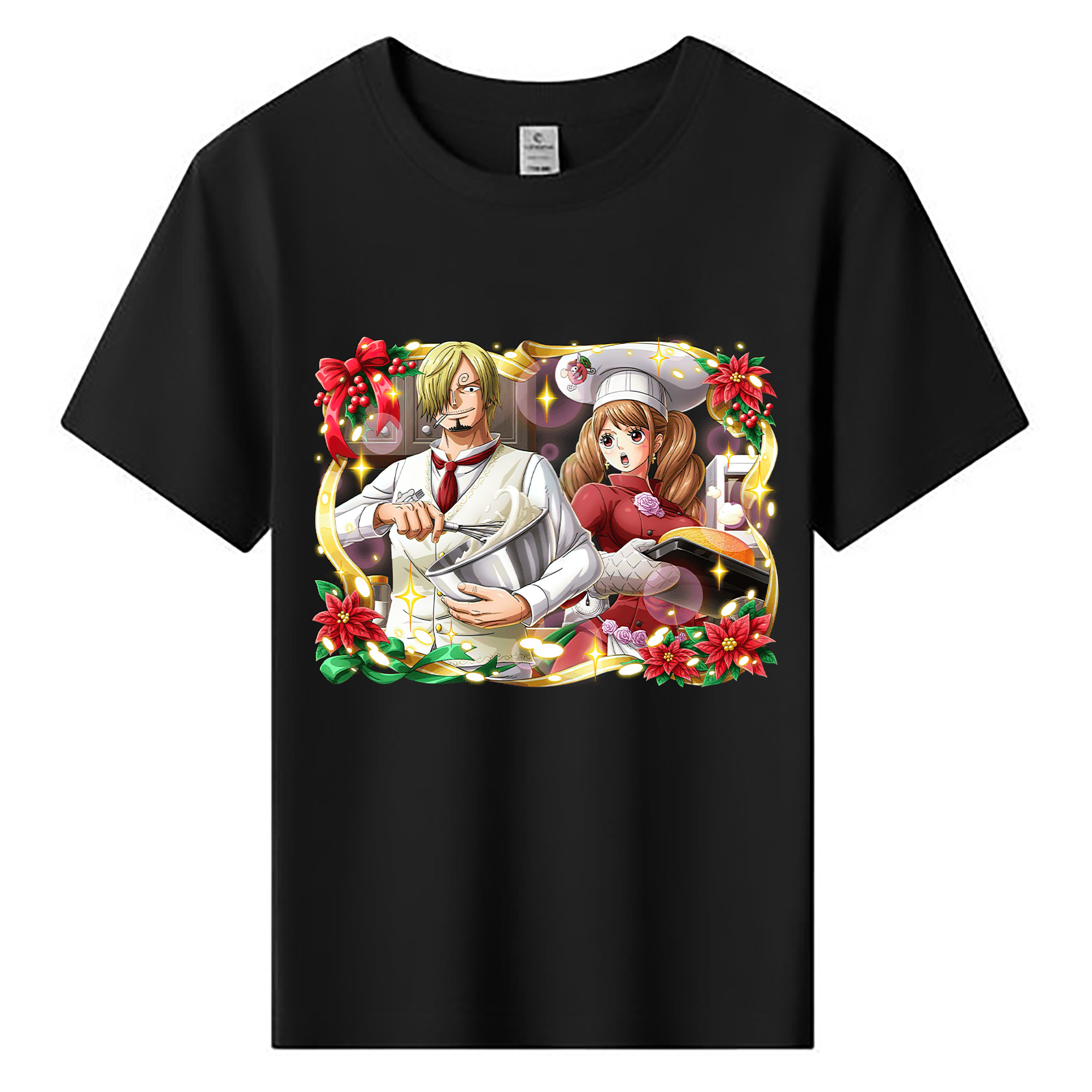 （画像用） ワンピース サンジ ONE PIECE Sanji 綿100％キッズTシャツ（フロントプリント）