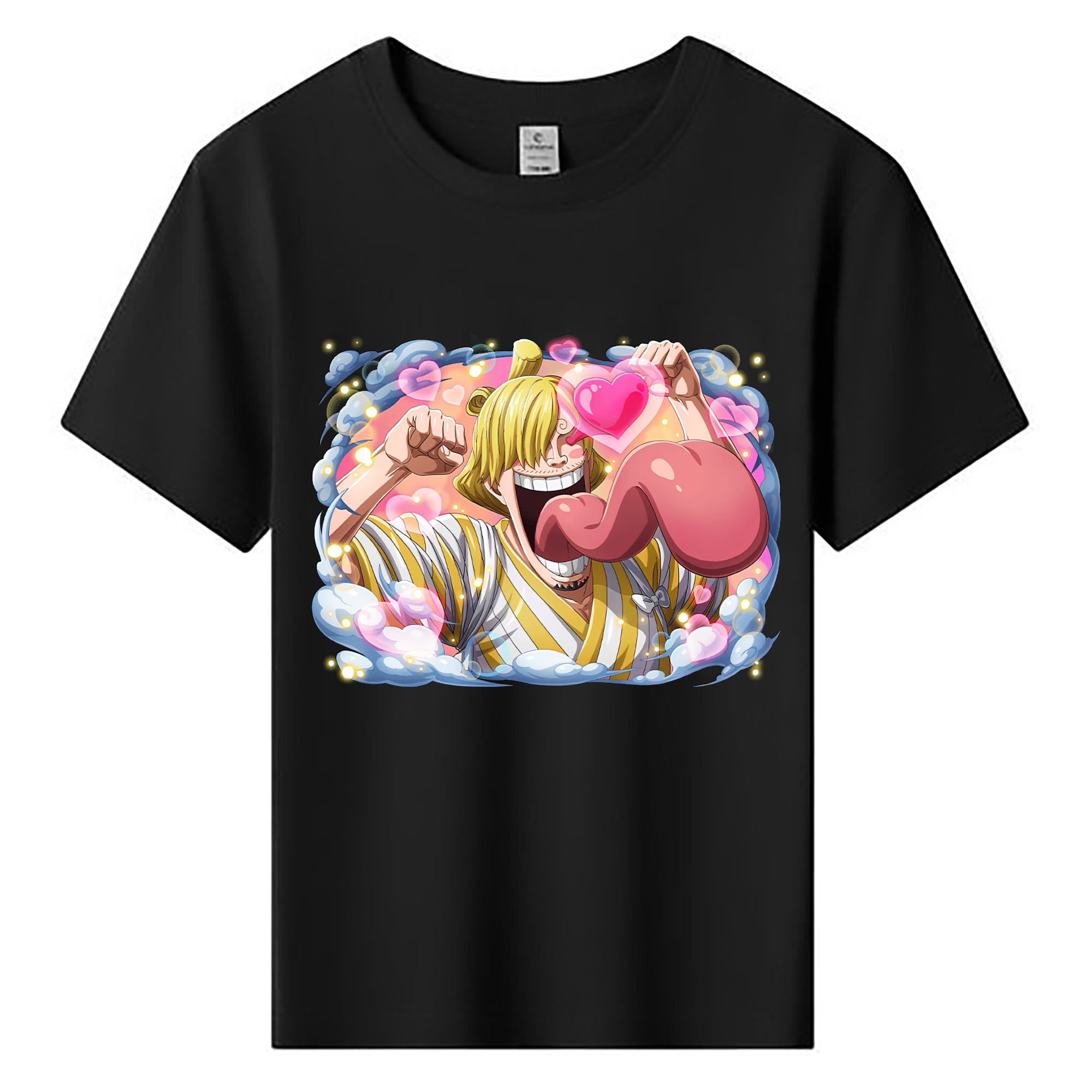 （画像用） ワンピース サンジ ONE PIECE Sanji 綿100％キッズTシャツ（フロントプリント）