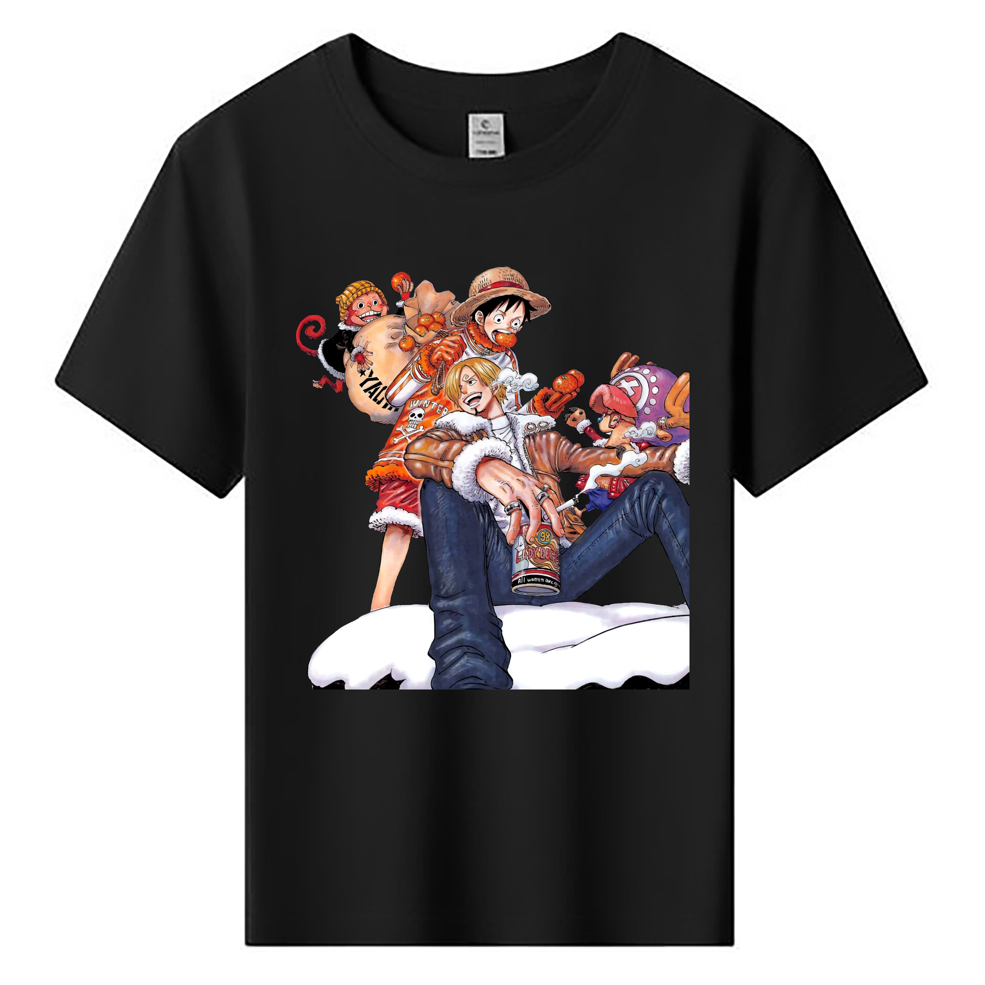 （画像用） ワンピース サンジ ONE PIECE Sanji 綿100％キッズTシャツ（フロントプリント）