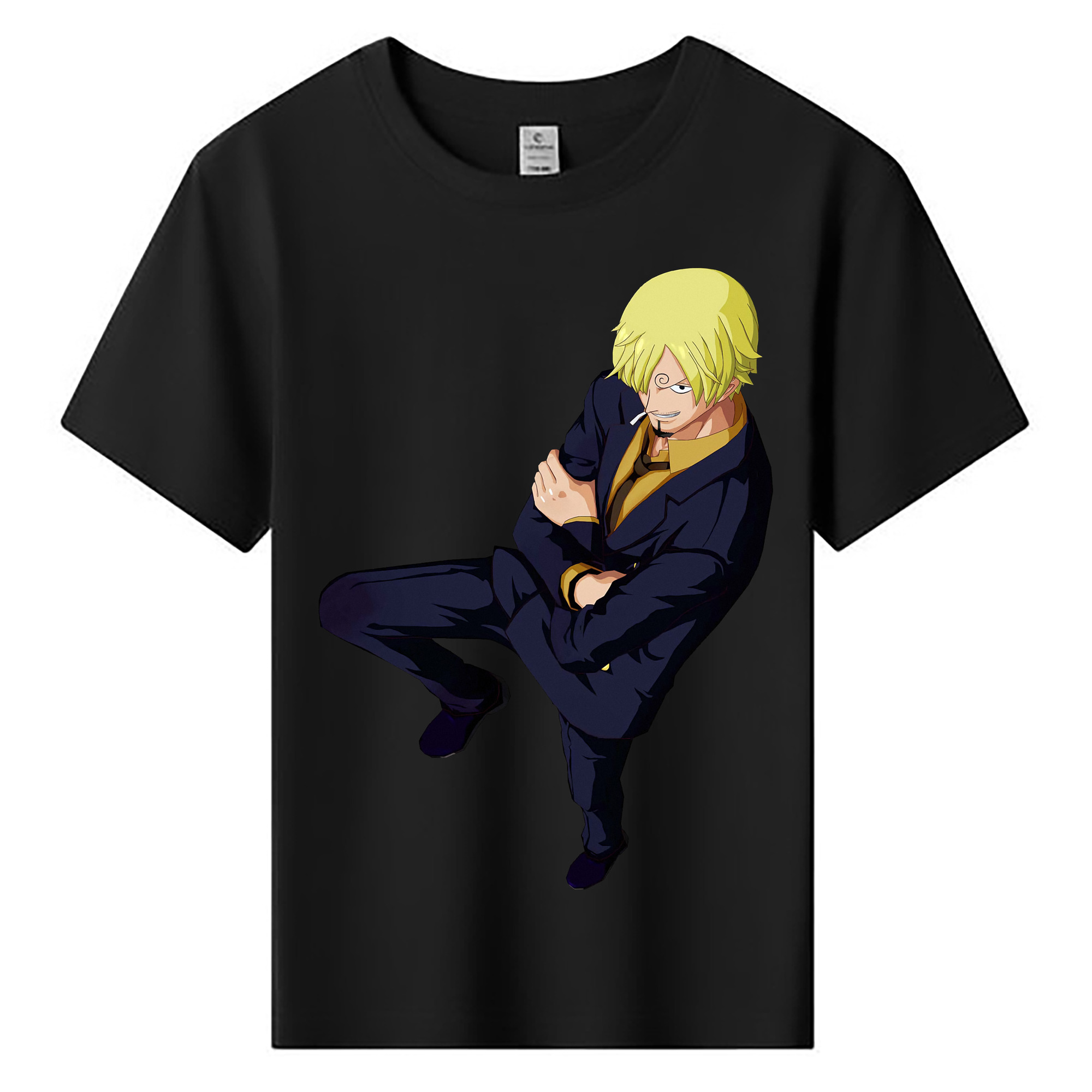 ワンピース サンジ ONE PIECE Sanji 綿100％キッズTシャツ（フロントプリント）