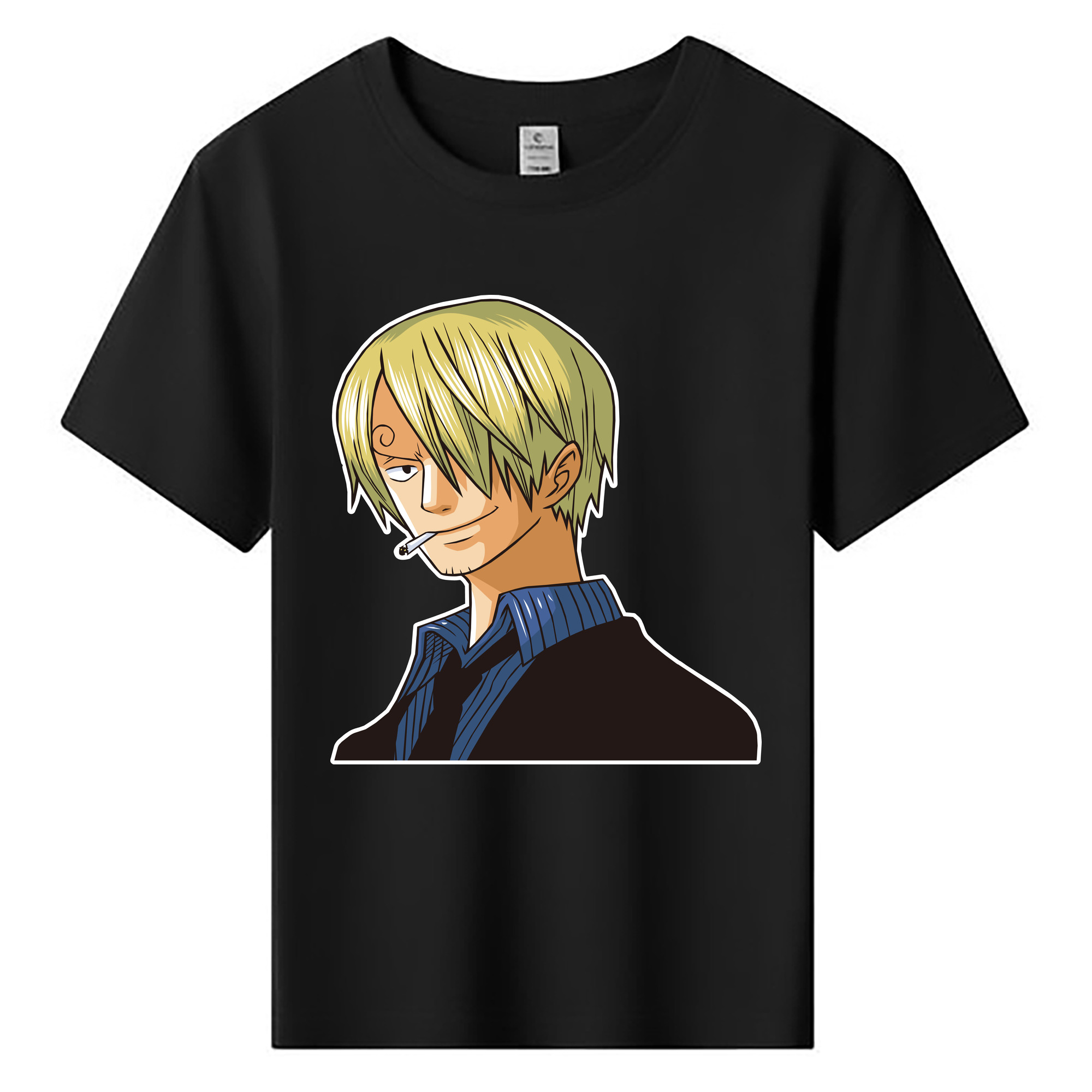 （画像用） ワンピース サンジ ONE PIECE Sanji 綿100％キッズTシャツ（フロントプリント）