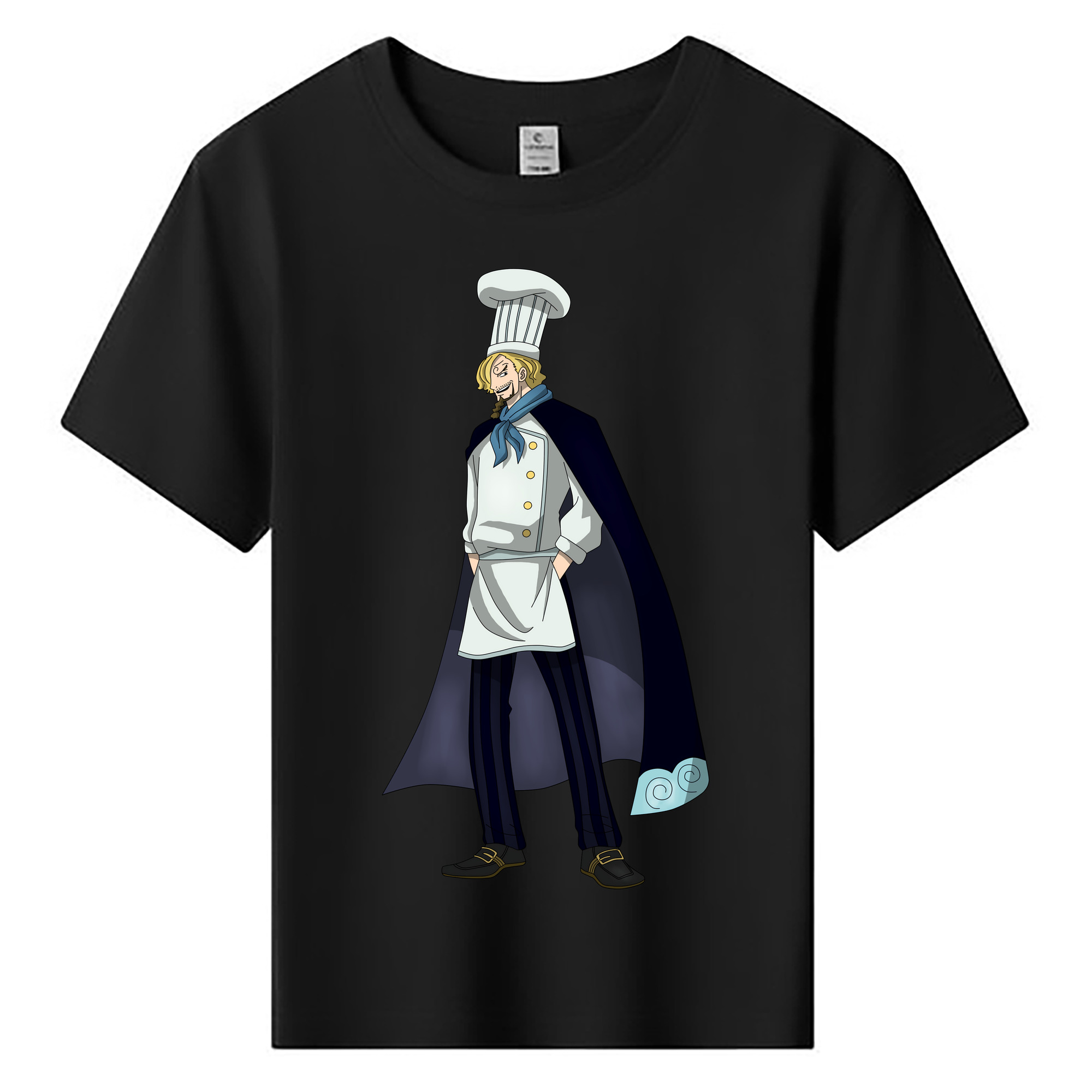 （画像用） ワンピース サンジ ONE PIECE Sanji 綿100％キッズTシャツ（フロントプリント）
