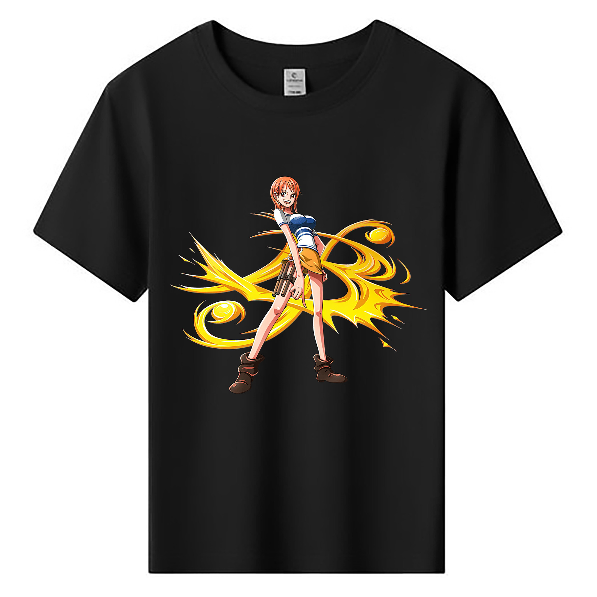 （画像用） ワンピース ナミ ONE PIECE Nami 綿100％キッズTシャツ（フロントプリント）