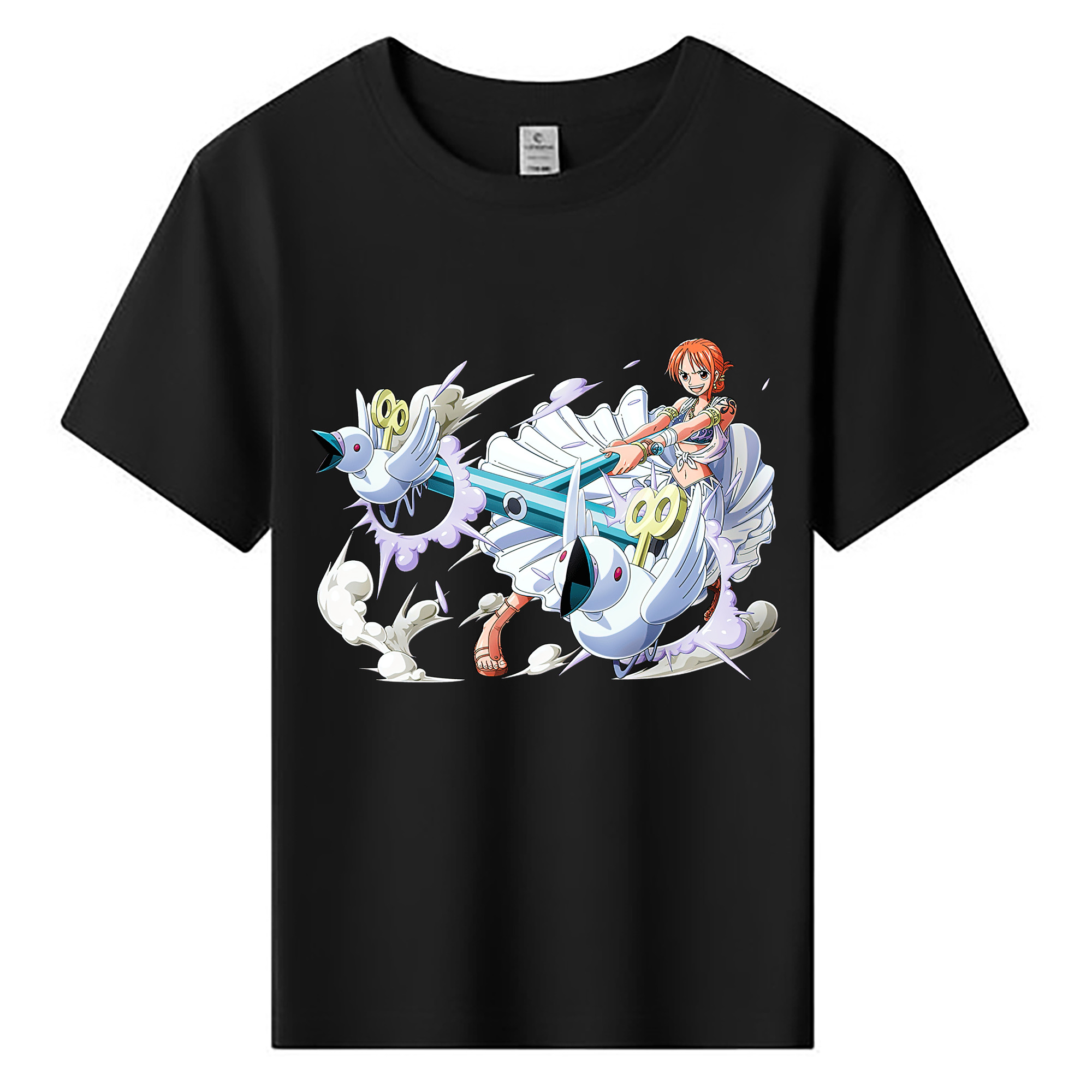 （画像用） ワンピース ナミ ONE PIECE Nami 綿100％キッズTシャツ（フロントプリント）