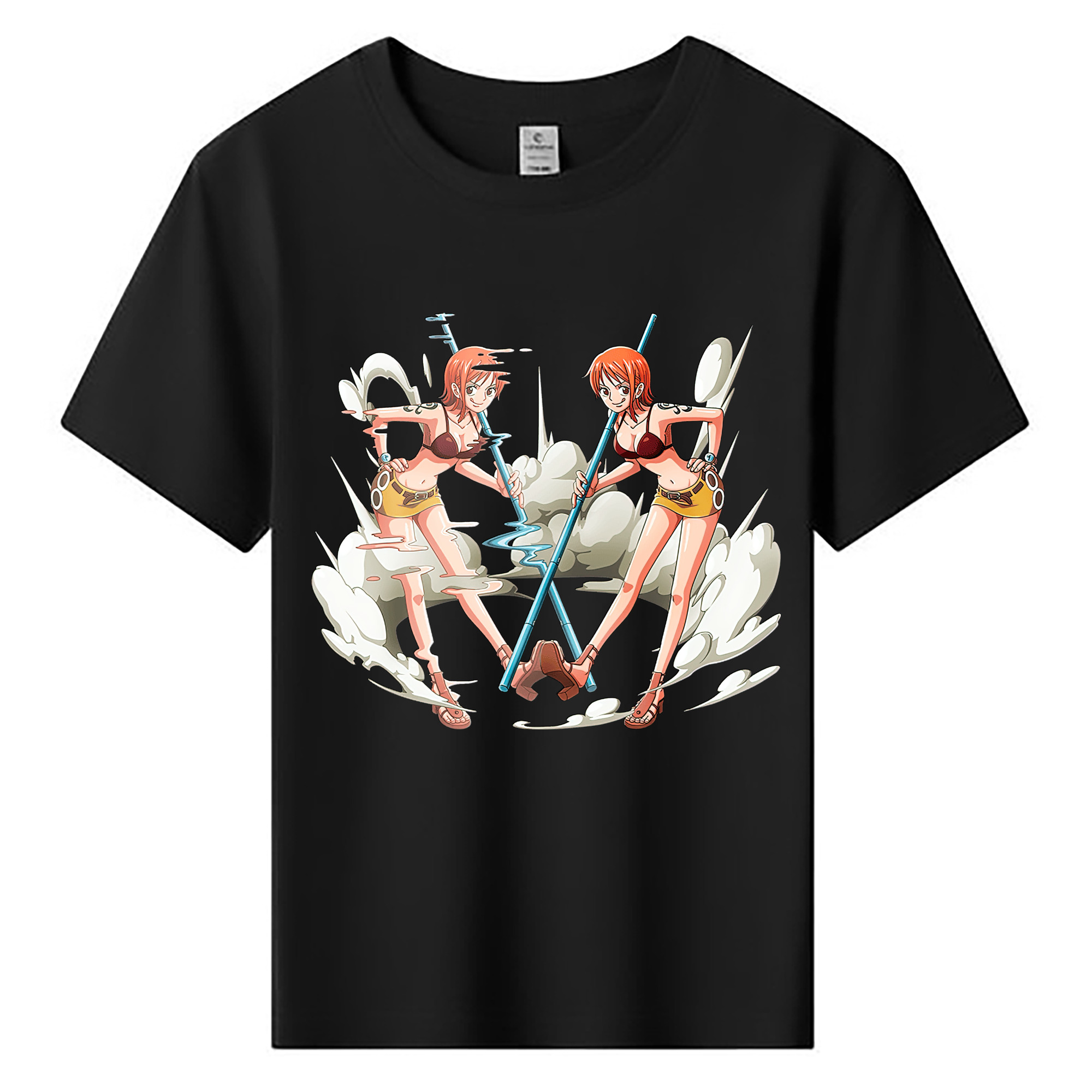 （画像用） ワンピース ナミ ONE PIECE Nami 綿100％キッズTシャツ（フロントプリント）