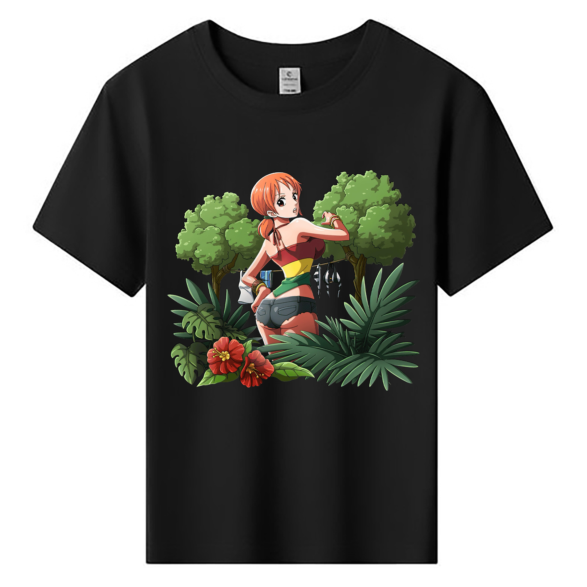 （画像用） ワンピース ナミ ONE PIECE Nami 綿100％キッズTシャツ（フロントプリント）