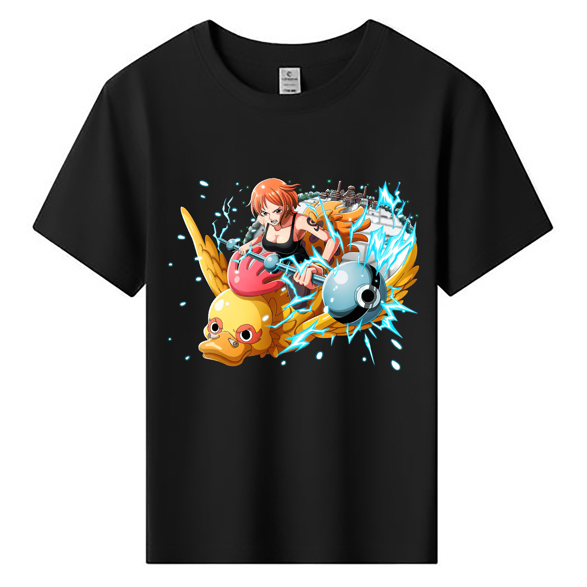 （画像用） ワンピース ナミ ONE PIECE Nami 綿100％キッズTシャツ（フロントプリント）