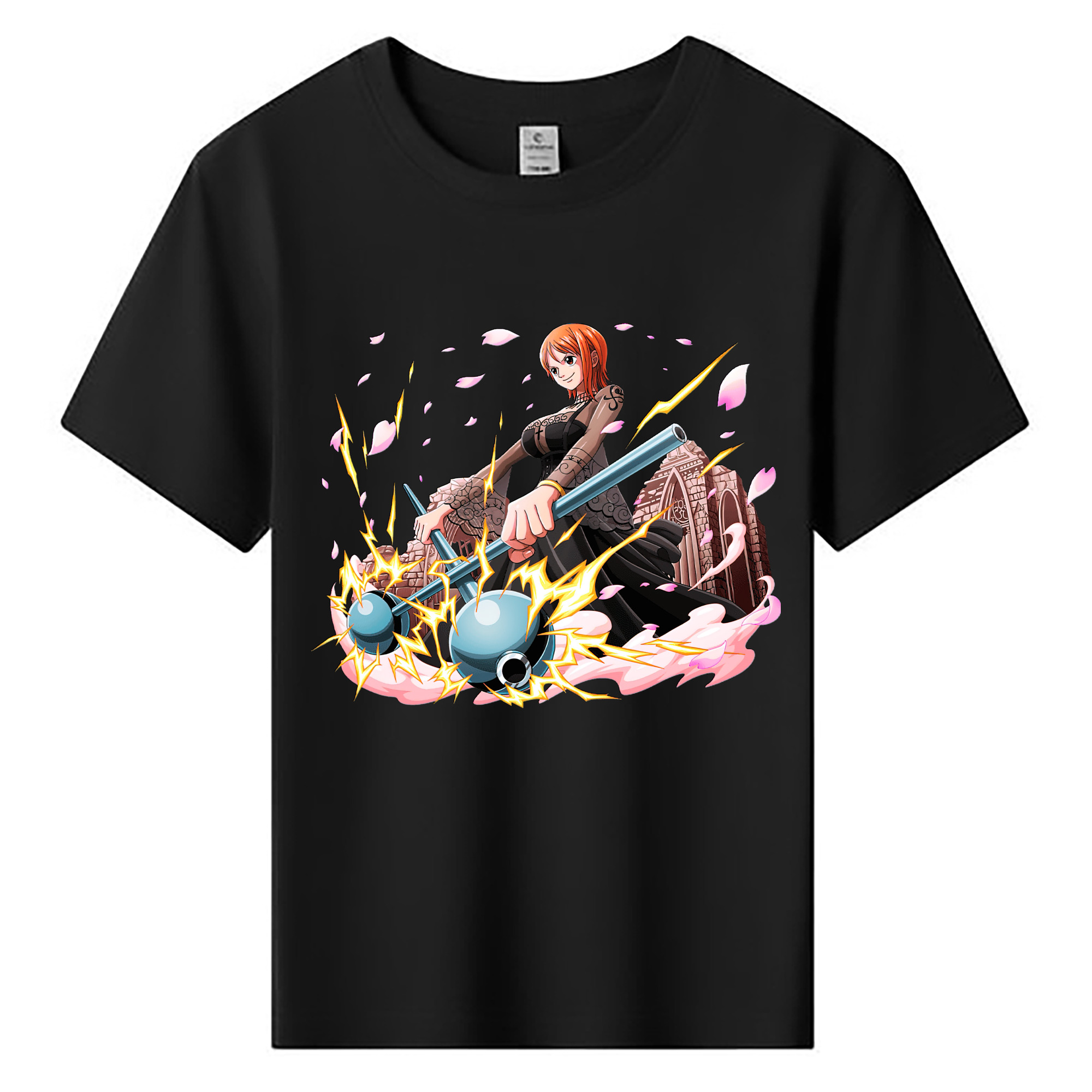（画像用） ワンピース ナミ ONE PIECE Nami 綿100％キッズTシャツ（フロントプリント）