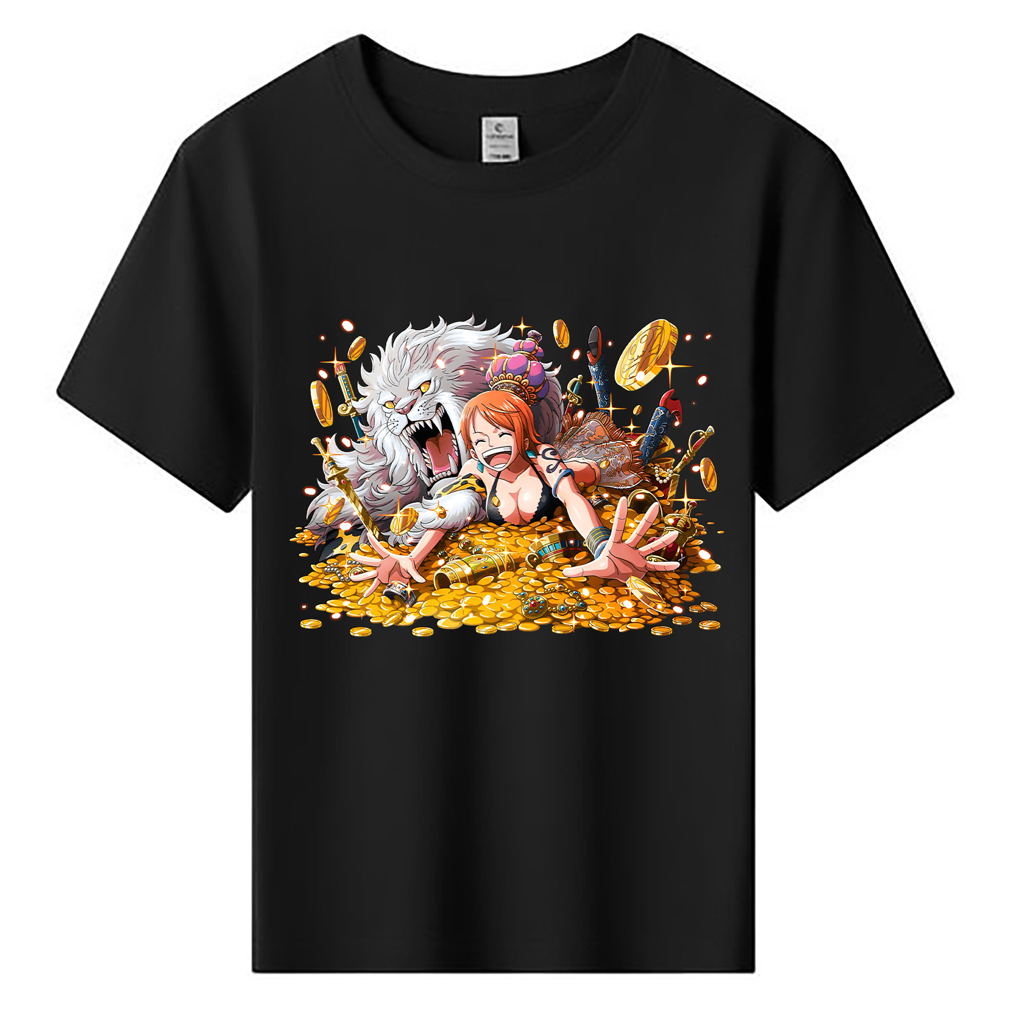 （画像用） ワンピース ナミ ONE PIECE Nami 綿100％キッズTシャツ（フロントプリント）