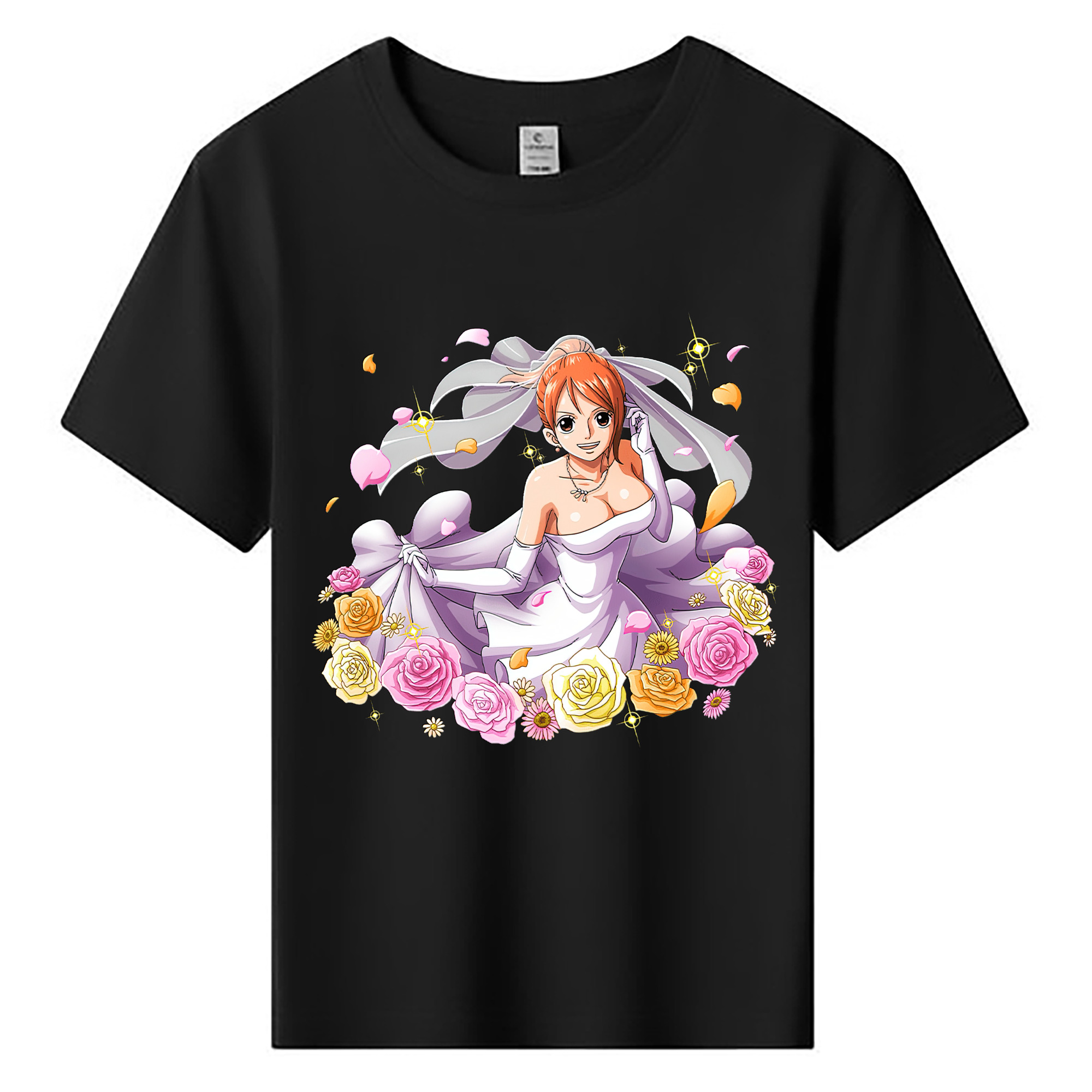 （画像用） ワンピース ナミ ONE PIECE Nami 綿100％キッズTシャツ（フロントプリント）