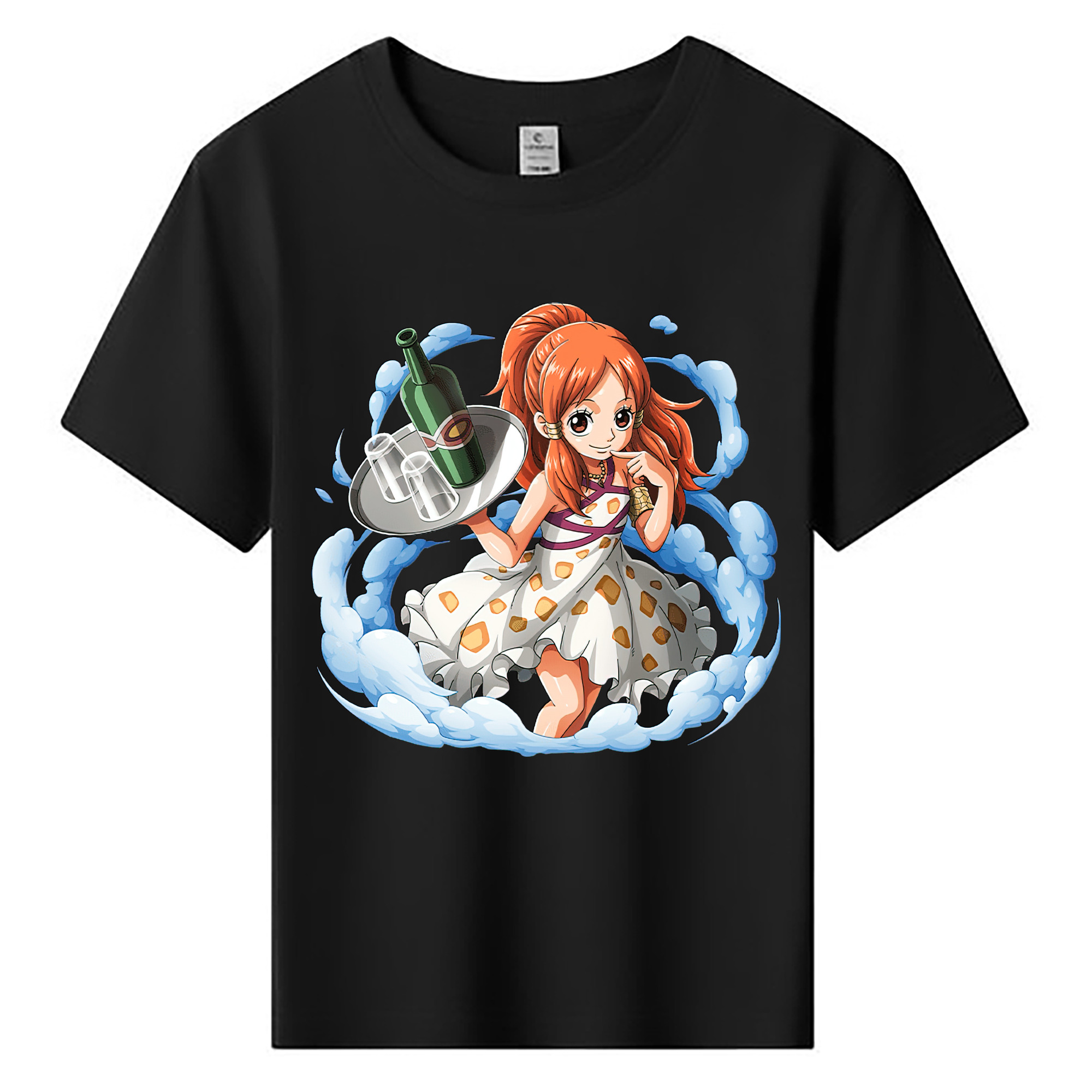 （画像用） ワンピース ナミ ONE PIECE Nami 綿100％キッズTシャツ（フロントプリント）