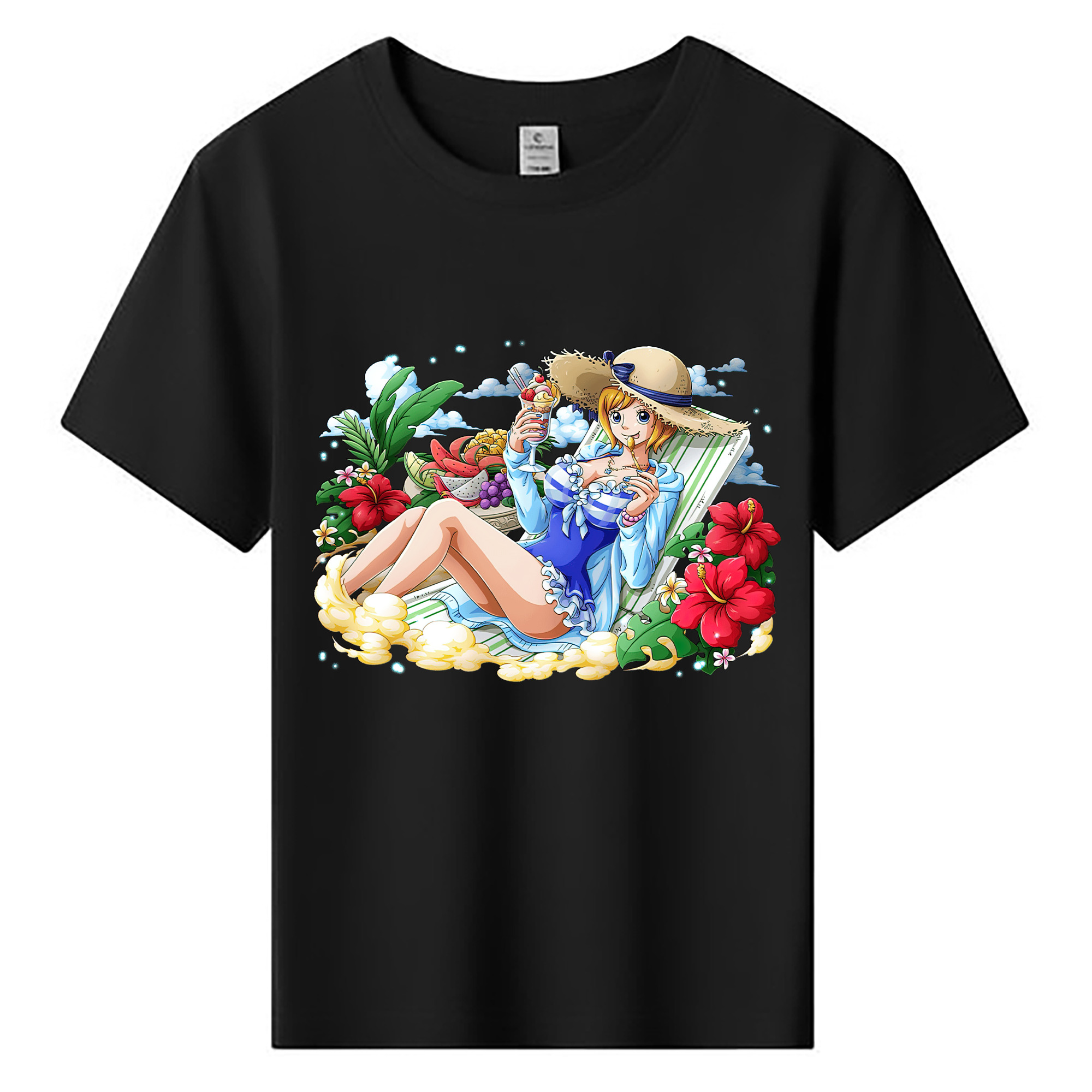 ワンピース ナミ ONE PIECE Nami 綿100％キッズTシャツ（フロントプリント）