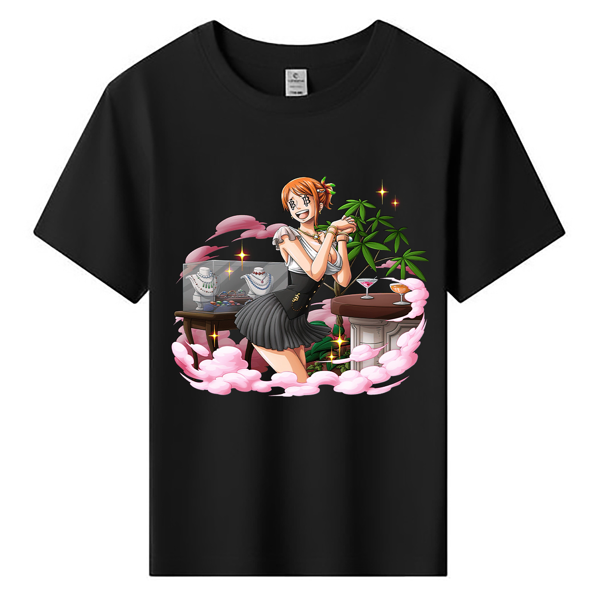 （画像用） ワンピース ナミ ONE PIECE Nami 綿100％キッズTシャツ（フロントプリント）