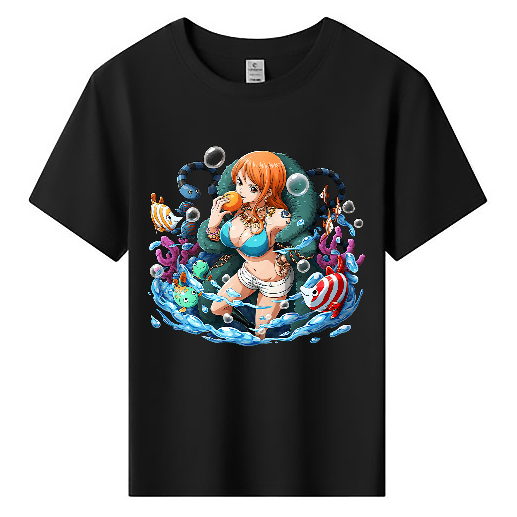 ワンピース ナミ ONE PIECE Nami 綿100％キッズTシャツ（フロントプリント）