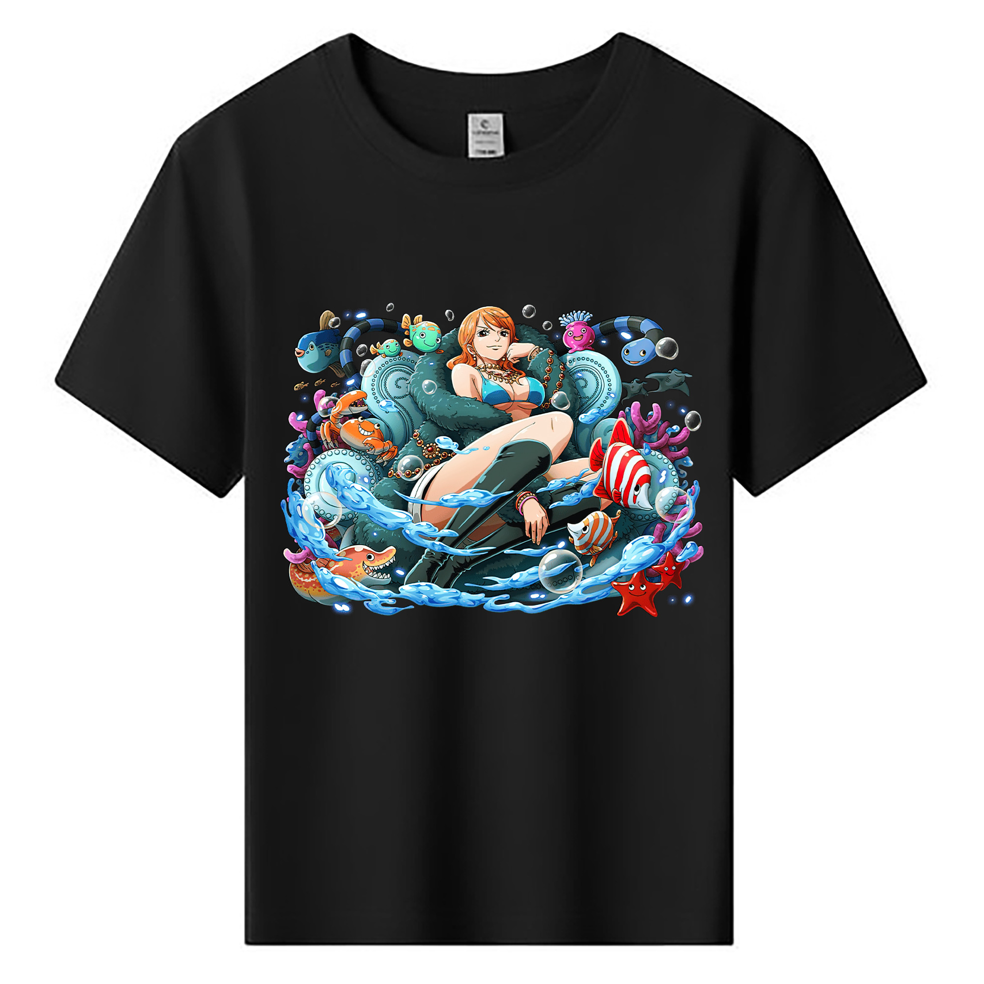 ワンピース ナミ ONE PIECE Nami 綿100％キッズTシャツ（フロントプリント）