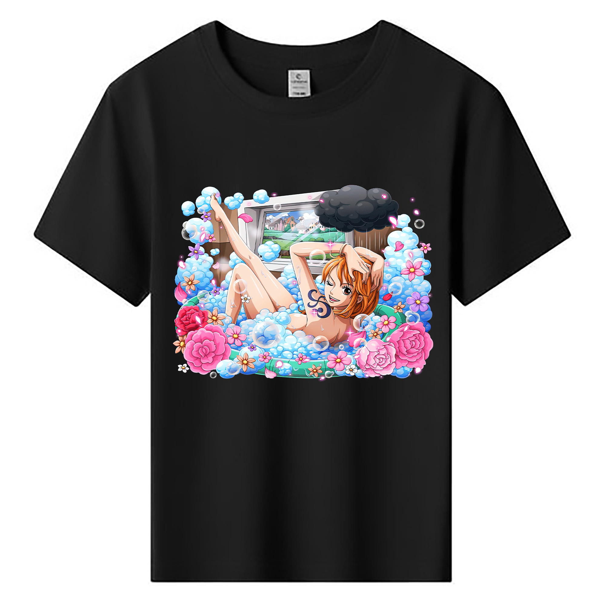 （画像用） ワンピース ナミ ONE PIECE Nami 綿100％キッズTシャツ（フロントプリント）