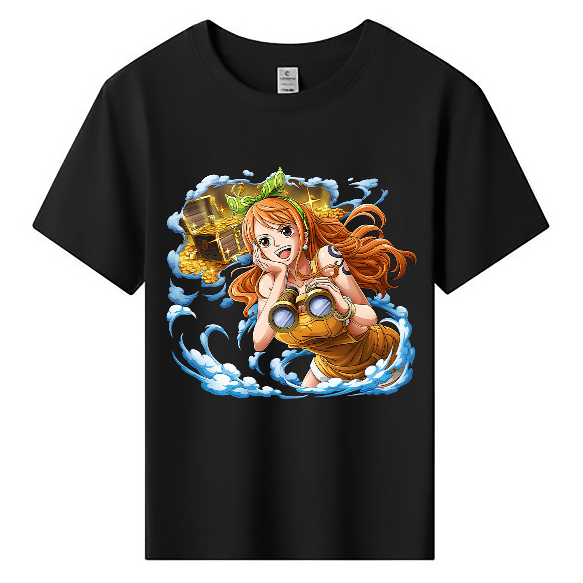 （画像用） ワンピース ナミ ONE PIECE Nami 綿100％キッズTシャツ（フロントプリント）