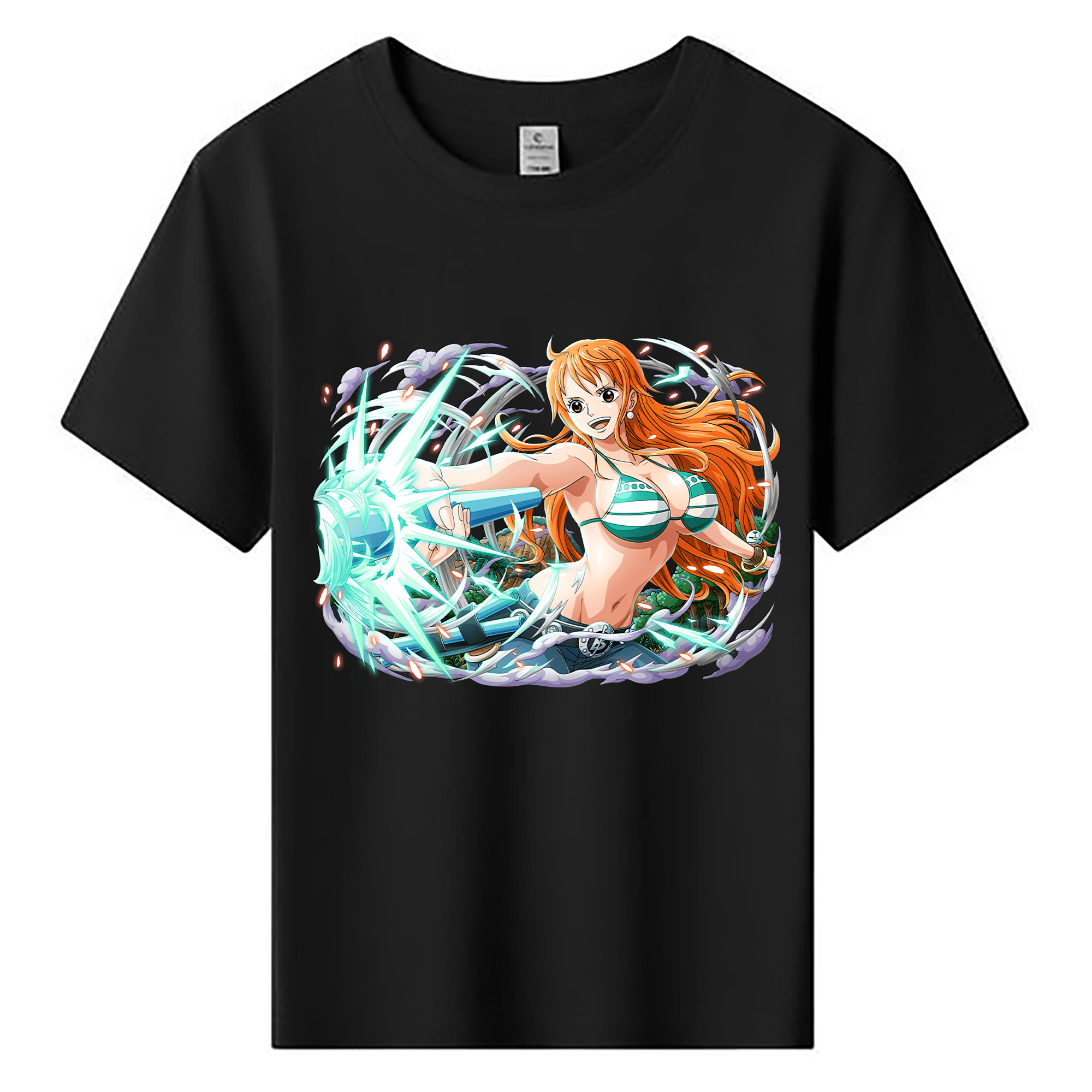 （画像用） ワンピース ナミ ONE PIECE Nami 綿100％キッズTシャツ（フロントプリント）