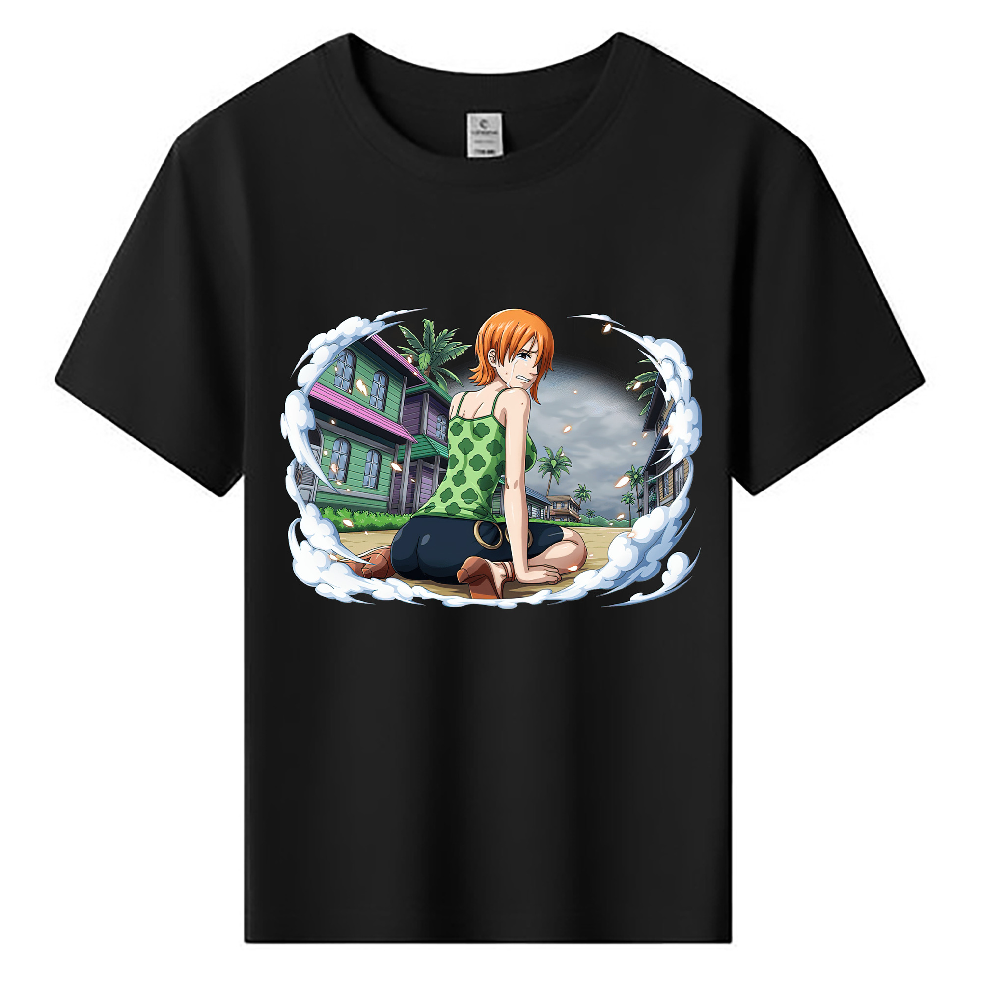 （画像用） ワンピース ナミ ONE PIECE Nami 綿100％キッズTシャツ（フロントプリント）