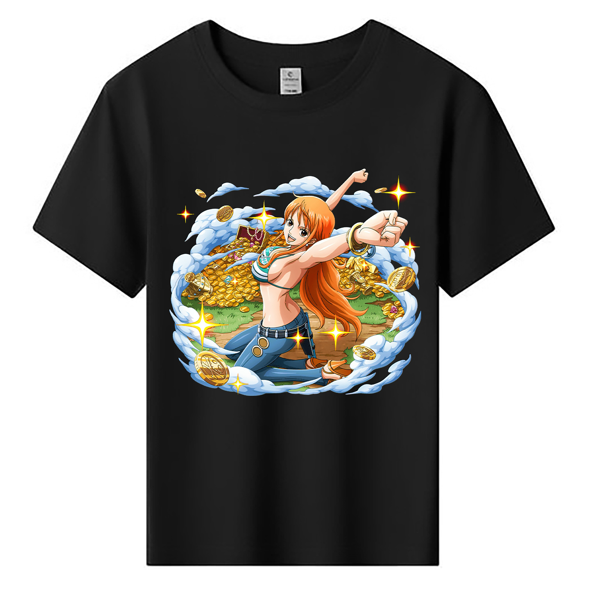 ワンピース ナミ ONE PIECE Nami 綿100％キッズTシャツ（フロントプリント）