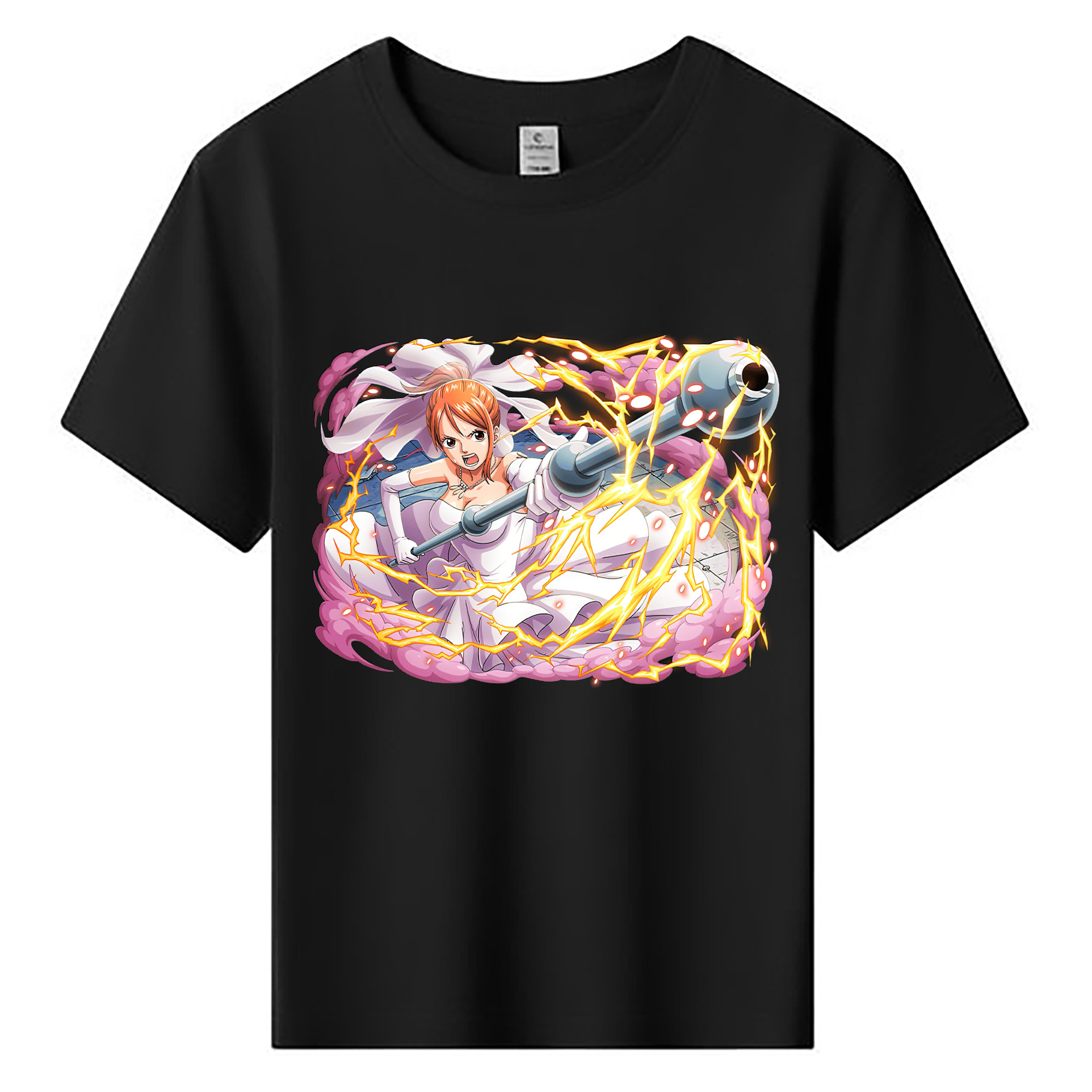 （画像用） ワンピース ナミ ONE PIECE Nami 綿100％キッズTシャツ（フロントプリント）