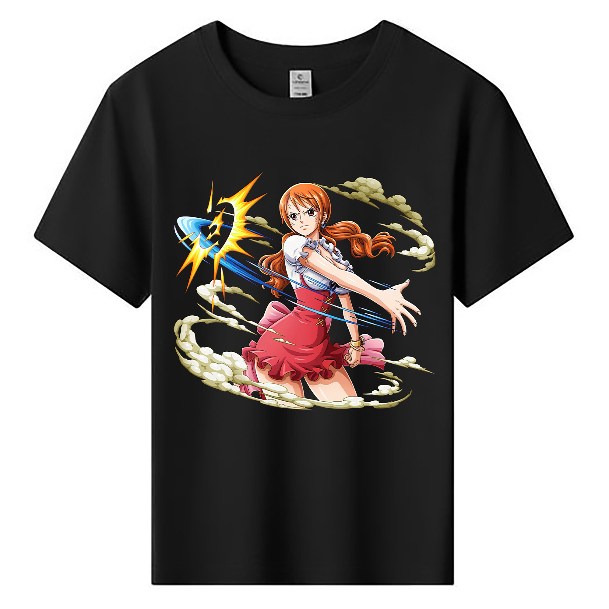 （画像用） ワンピース ナミ ONE PIECE Nami 綿100％キッズTシャツ（フロントプリント）