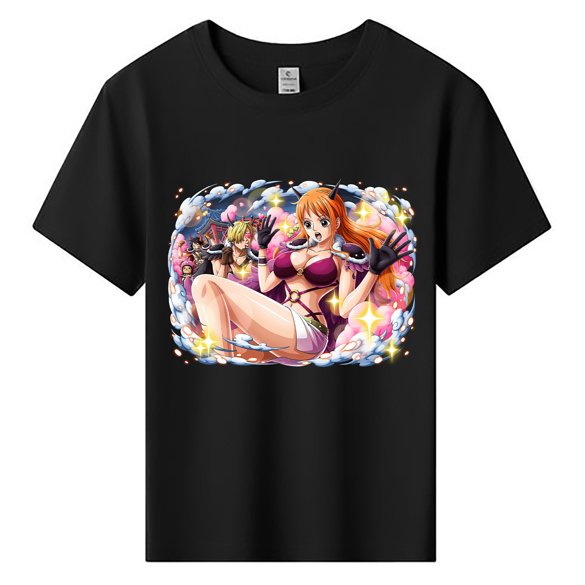 （画像用） ワンピース ナミ ONE PIECE Nami 綿100％キッズTシャツ（フロントプリント）