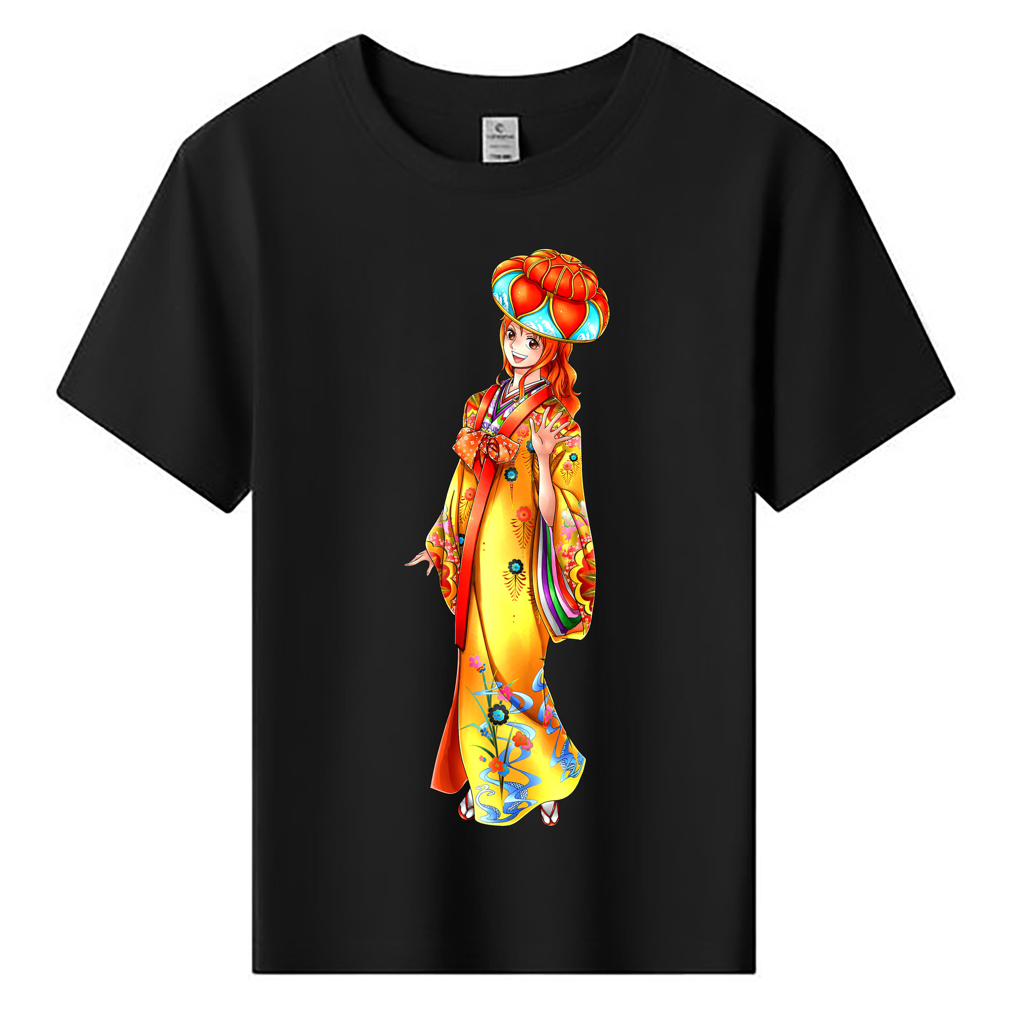 （画像用） ワンピース ナミ ONE PIECE Nami 綿100％キッズTシャツ（フロントプリント）