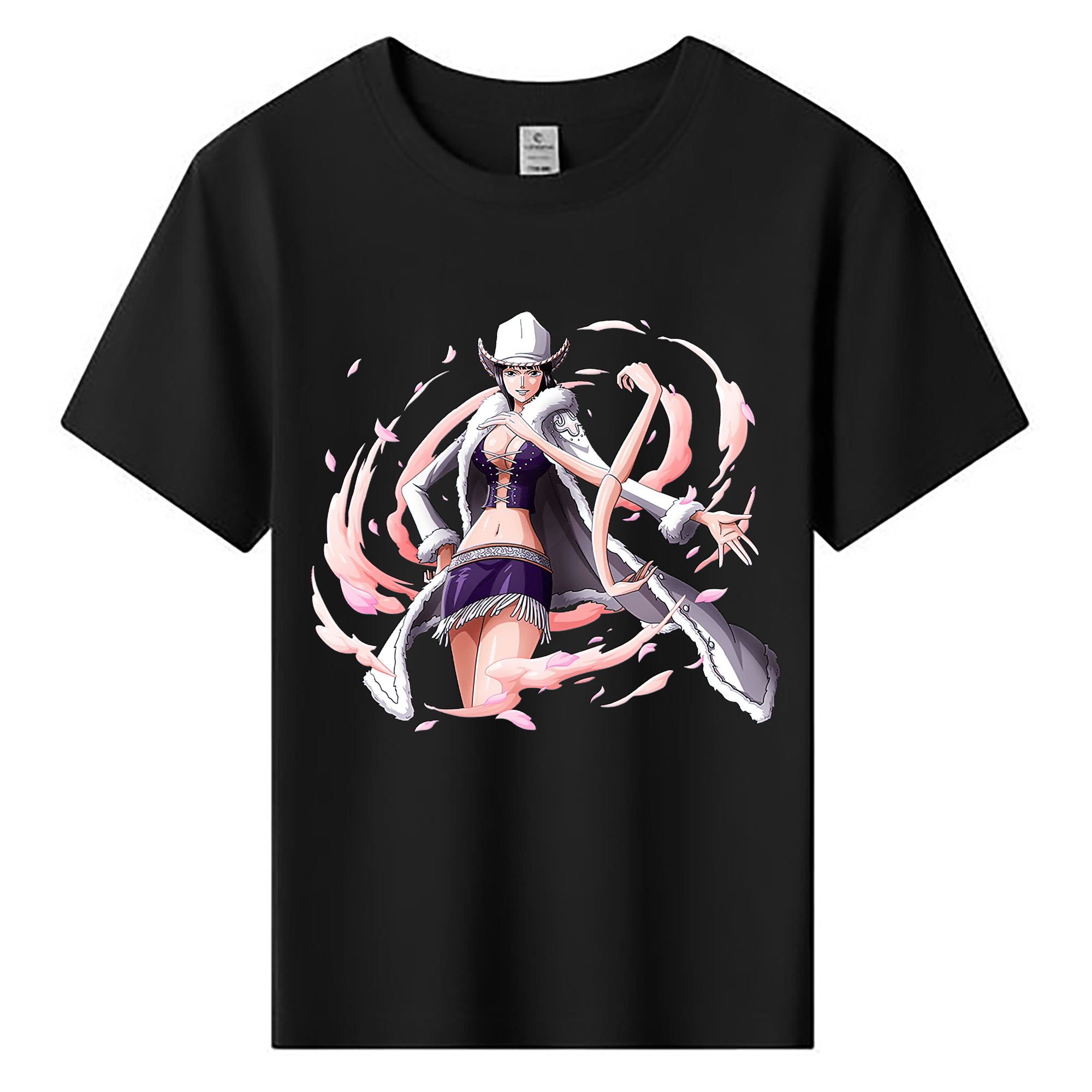 （画像用） ワンピース ニコ・ロビン ONE PIECE Nico Robin 綿100％キッズTシャツ（フロントプリント）