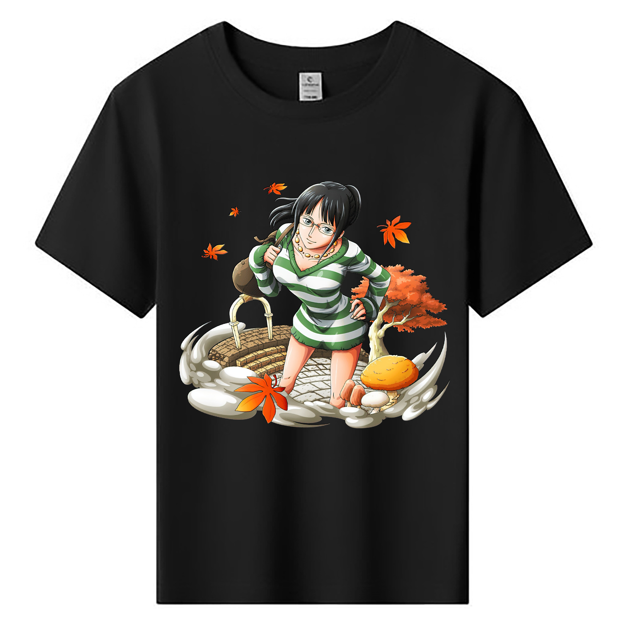 （画像用） ワンピース ニコ・ロビン ONE PIECE Nico Robin 綿100％キッズTシャツ（フロントプリント）
