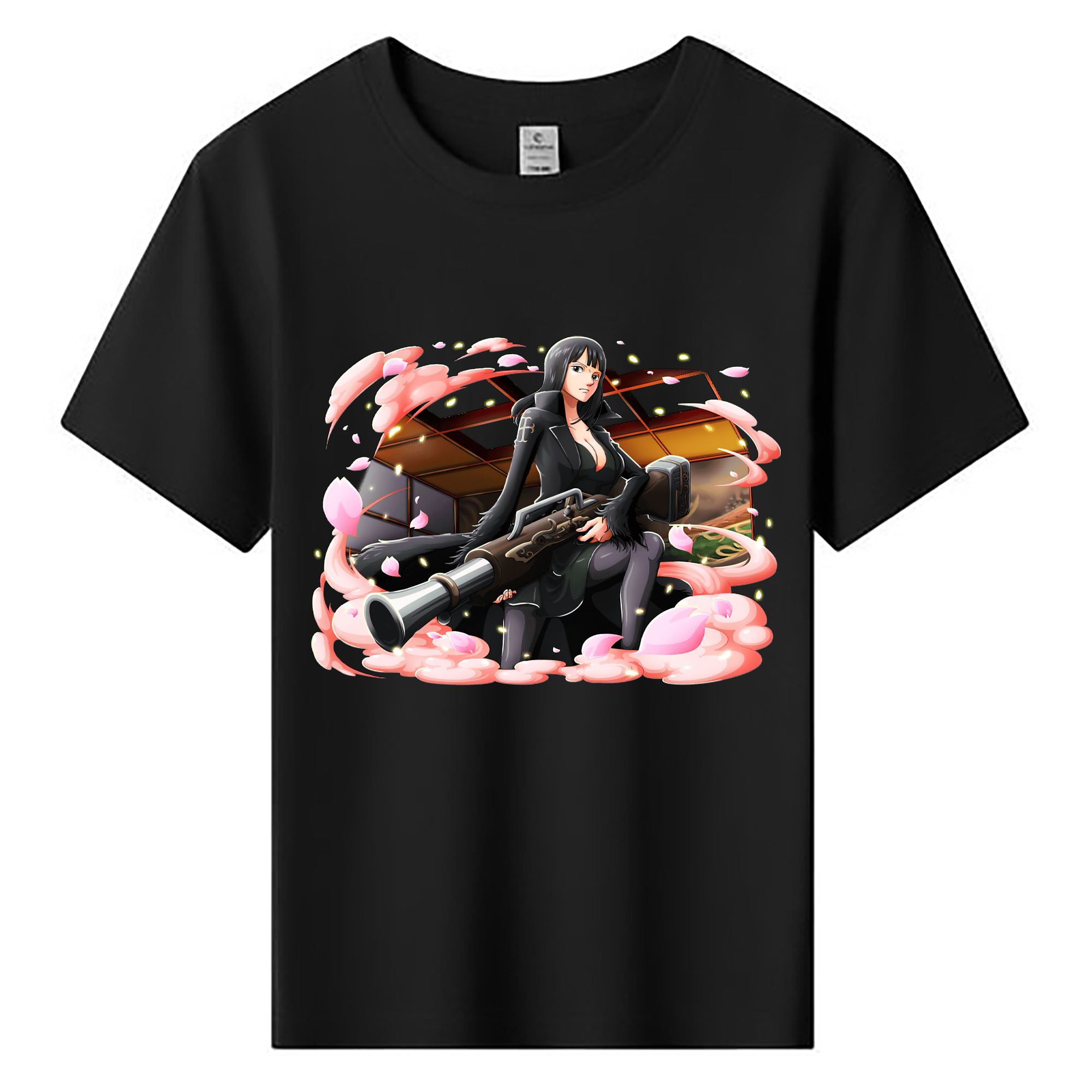 （画像用） ワンピース ニコ・ロビン ONE PIECE Nico Robin 綿100％キッズTシャツ（フロントプリント）