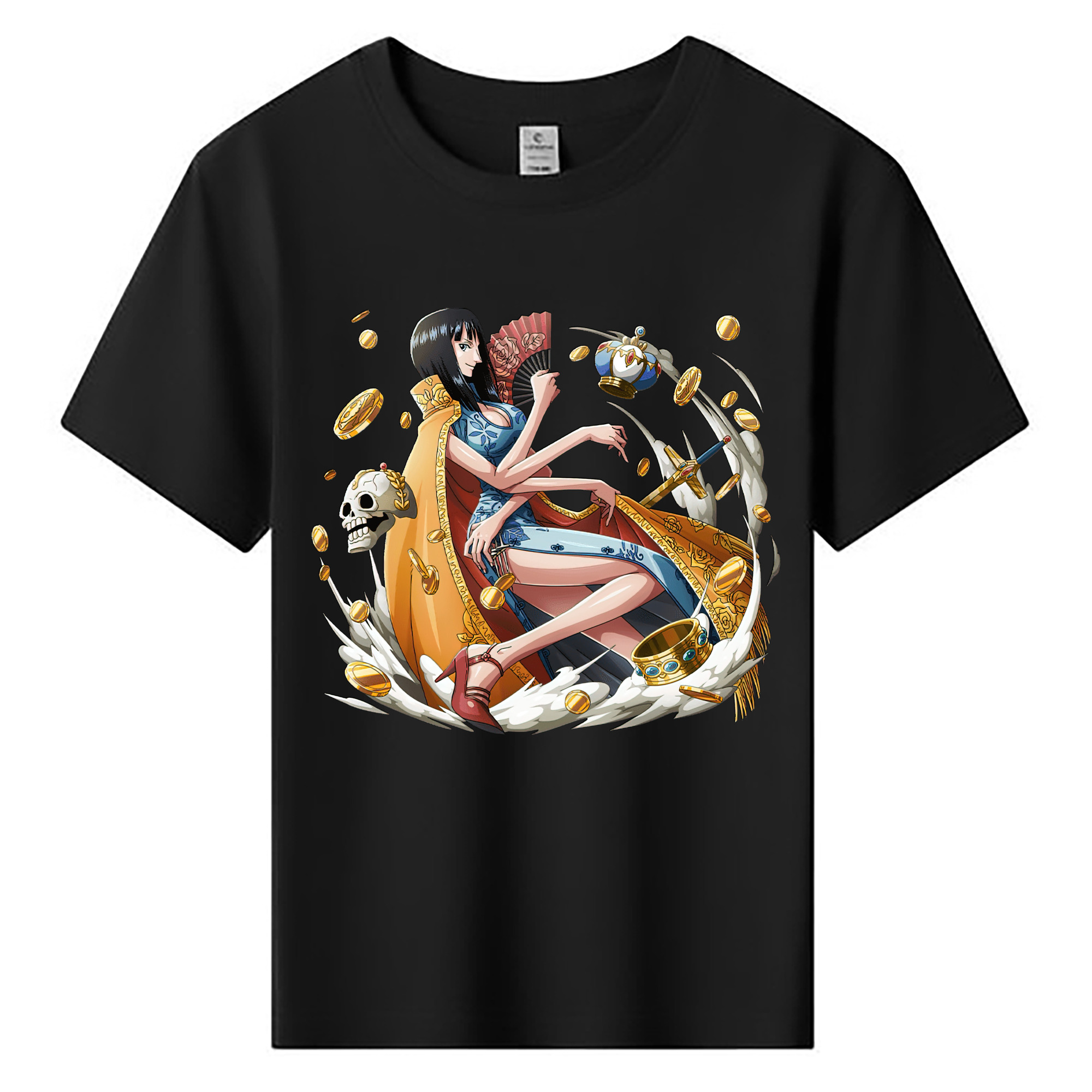 （画像用） ワンピース ニコ・ロビン ONE PIECE Nico Robin 綿100％キッズTシャツ（フロントプリント）