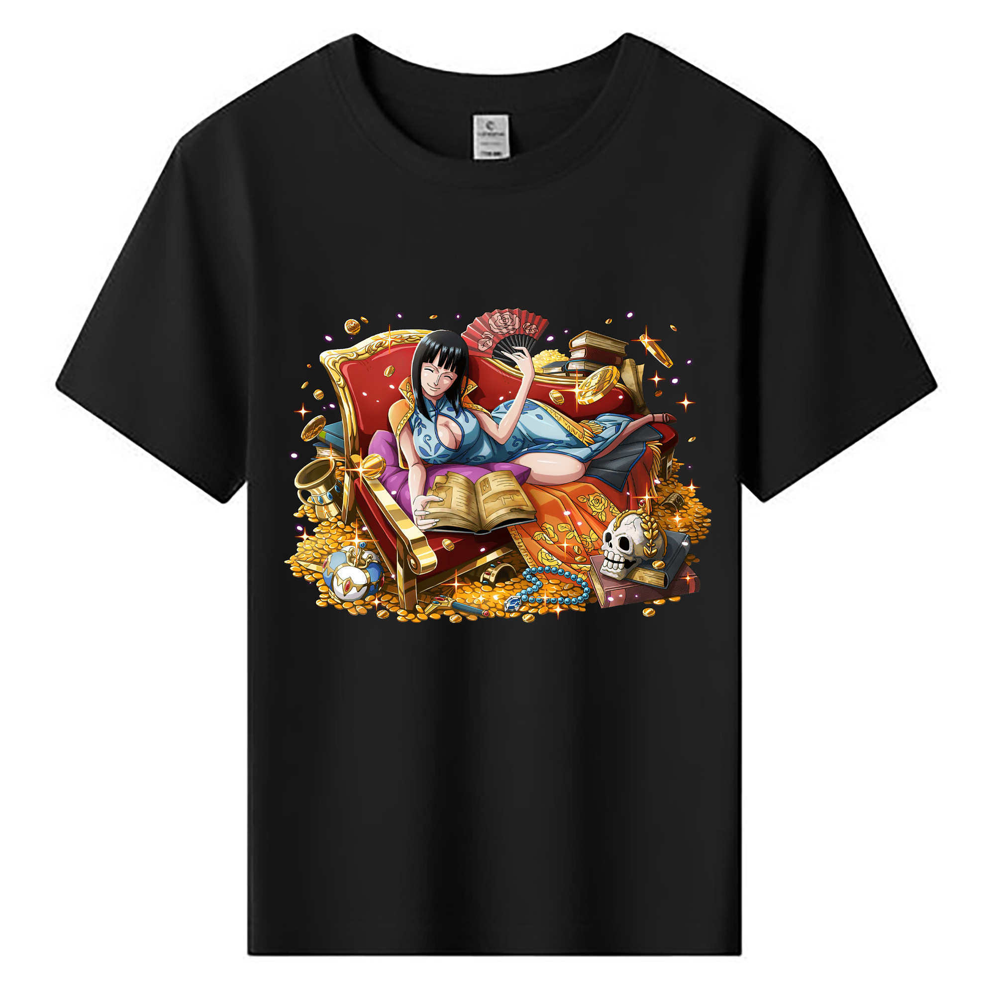 （画像用） ワンピース ニコ・ロビン ONE PIECE Nico Robin 綿100％キッズTシャツ（フロントプリント）