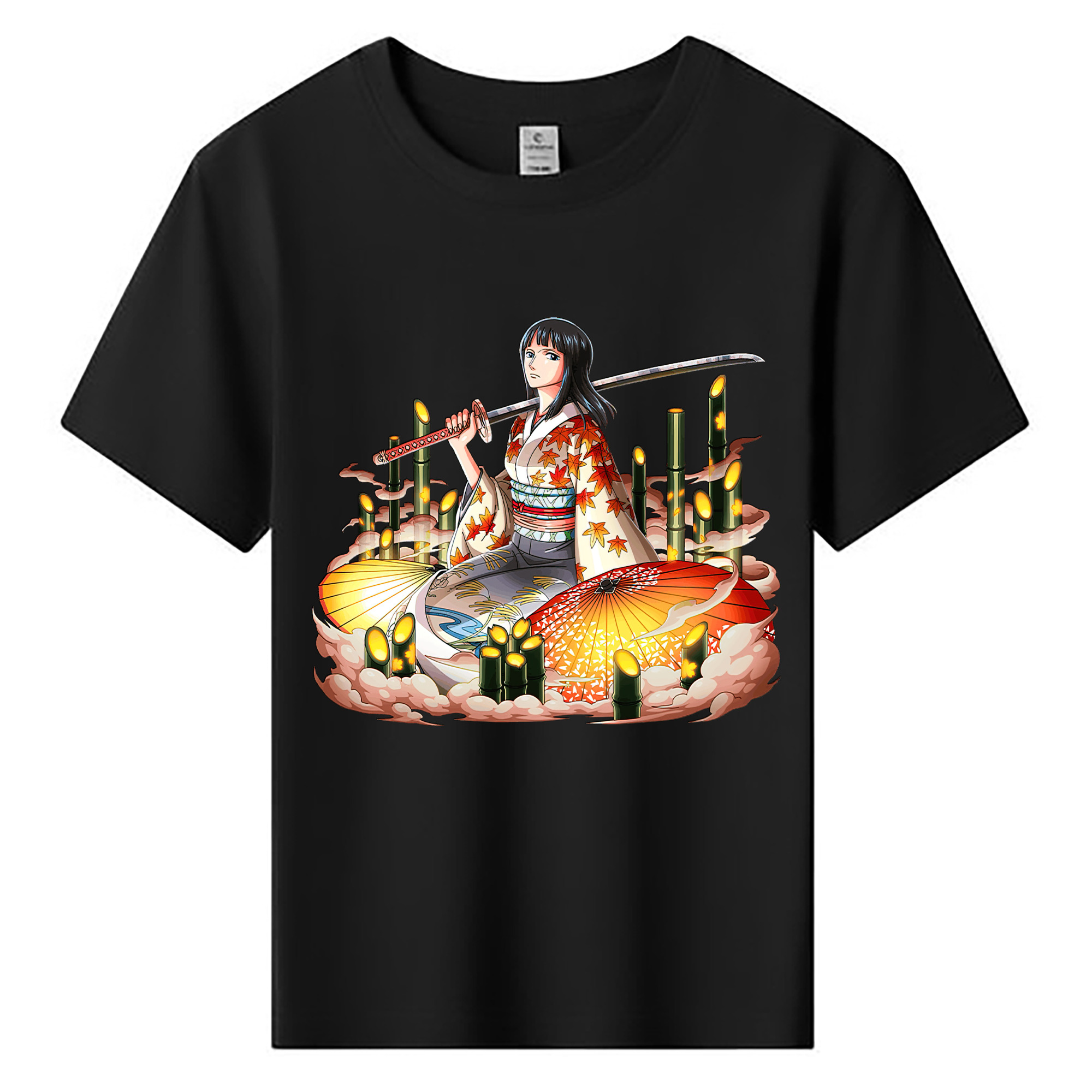 ワンピース ニコ・ロビン ONE PIECE Nico Robin 綿100％キッズTシャツ（フロントプリント）