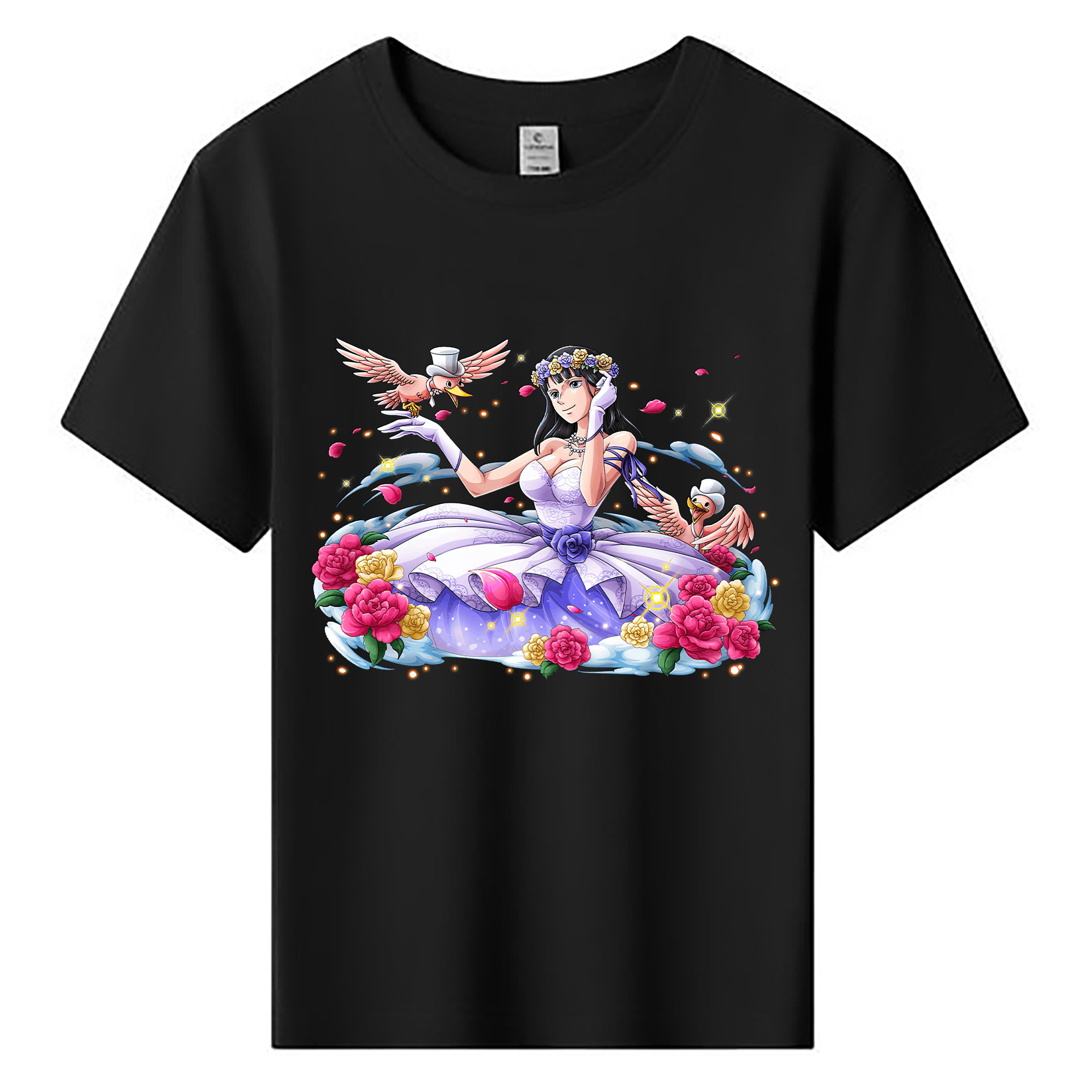 ワンピース ニコ・ロビン ONE PIECE Nico Robin 綿100％キッズTシャツ（フロントプリント）
