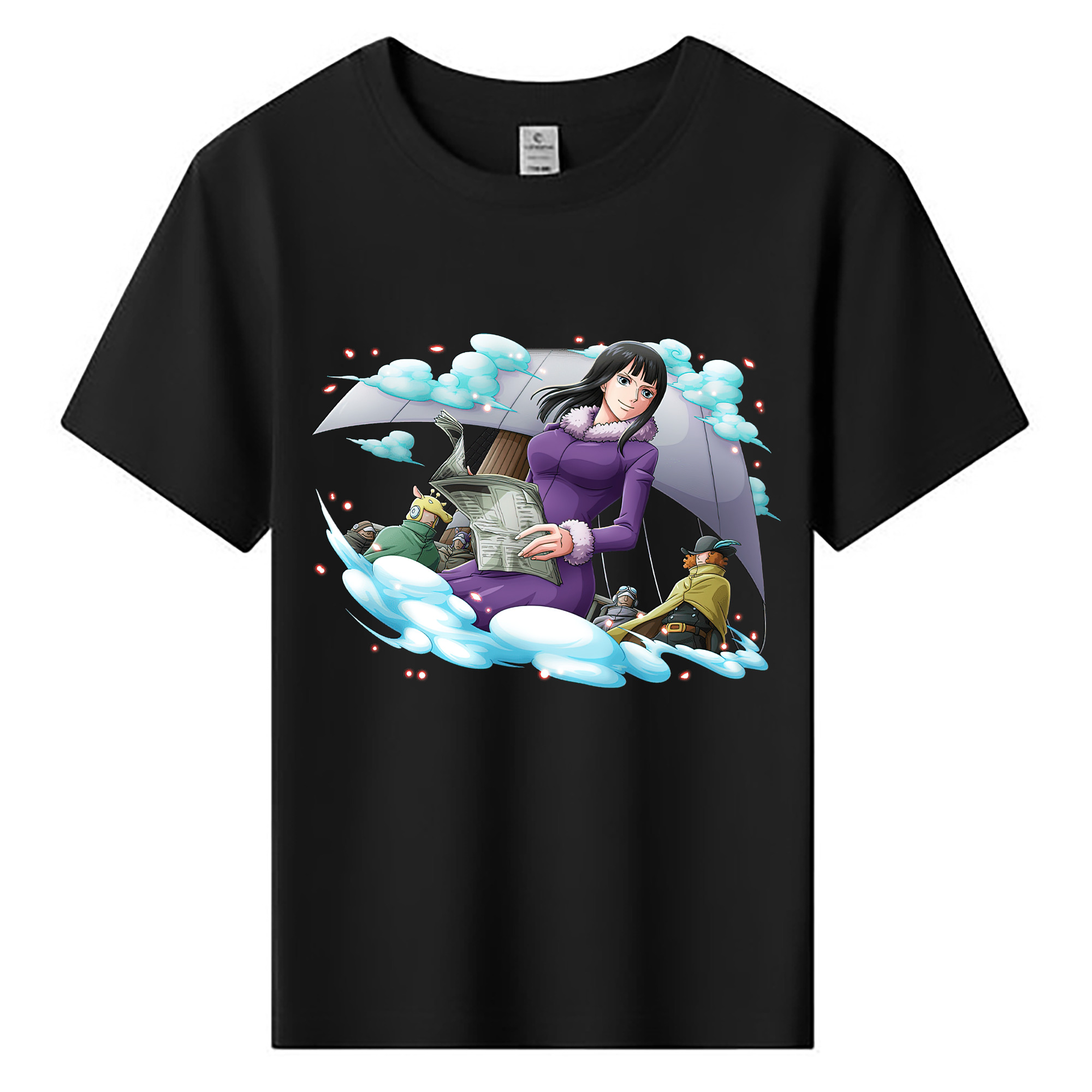 ワンピース ニコ・ロビン ONE PIECE Nico Robin 綿100％キッズTシャツ（フロントプリント）