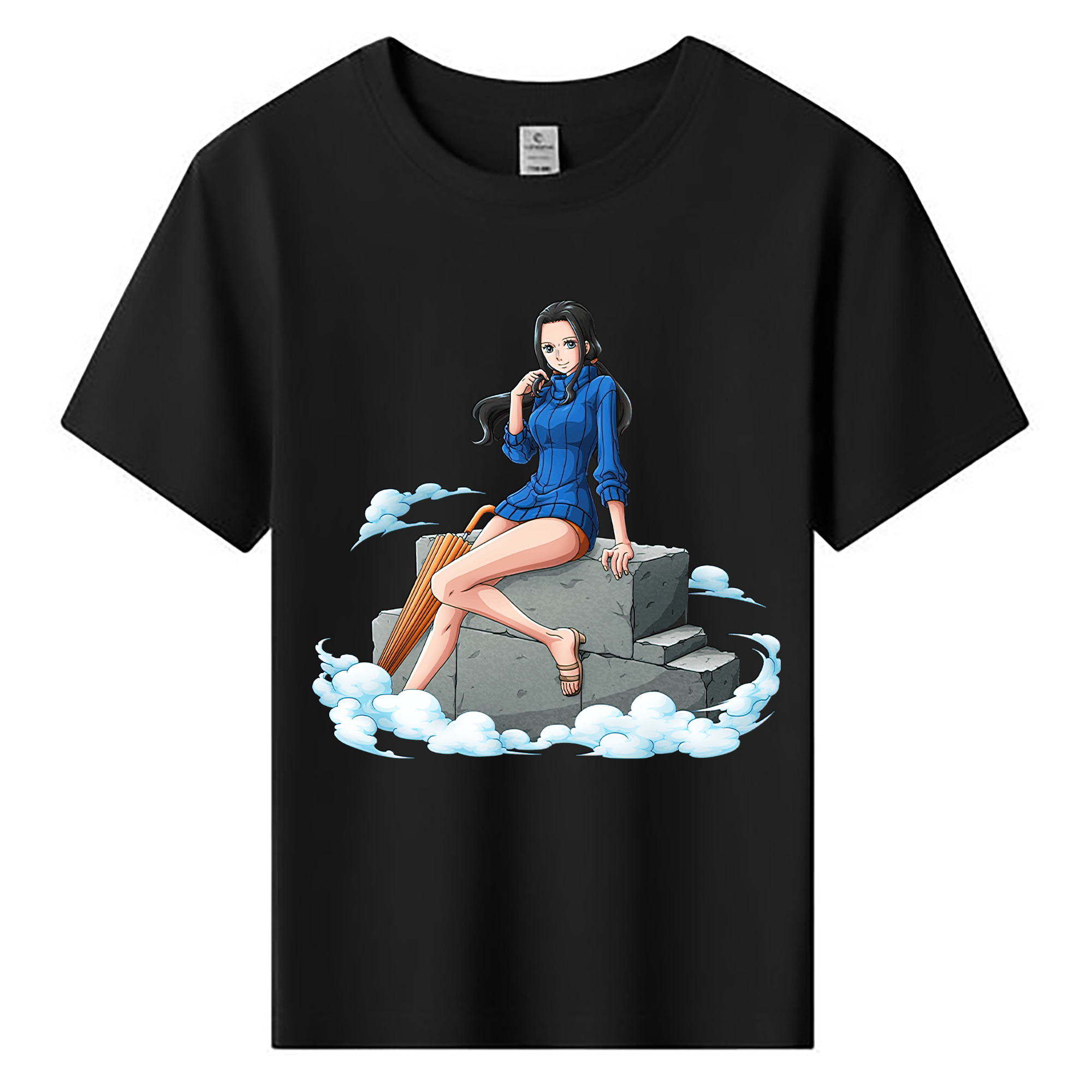 ワンピース ニコ・ロビン ONE PIECE Nico Robin 綿100％キッズTシャツ（フロントプリント）