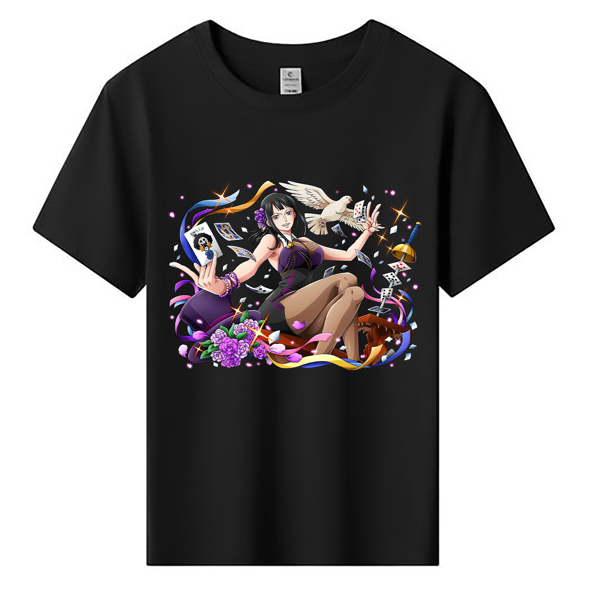 ワンピース ニコ・ロビン ONE PIECE Nico Robin 綿100％キッズTシャツ（フロントプリント）