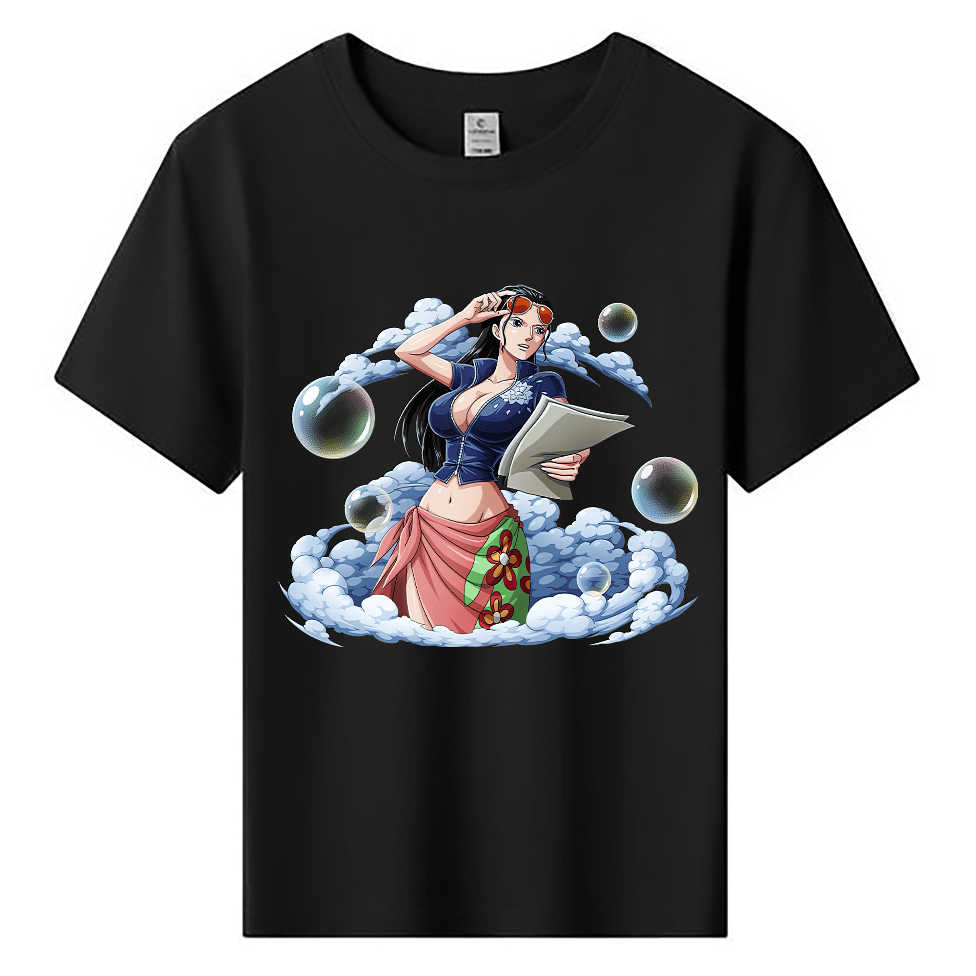 ワンピース ニコ・ロビン ONE PIECE Nico Robin 綿100％キッズTシャツ（フロントプリント）