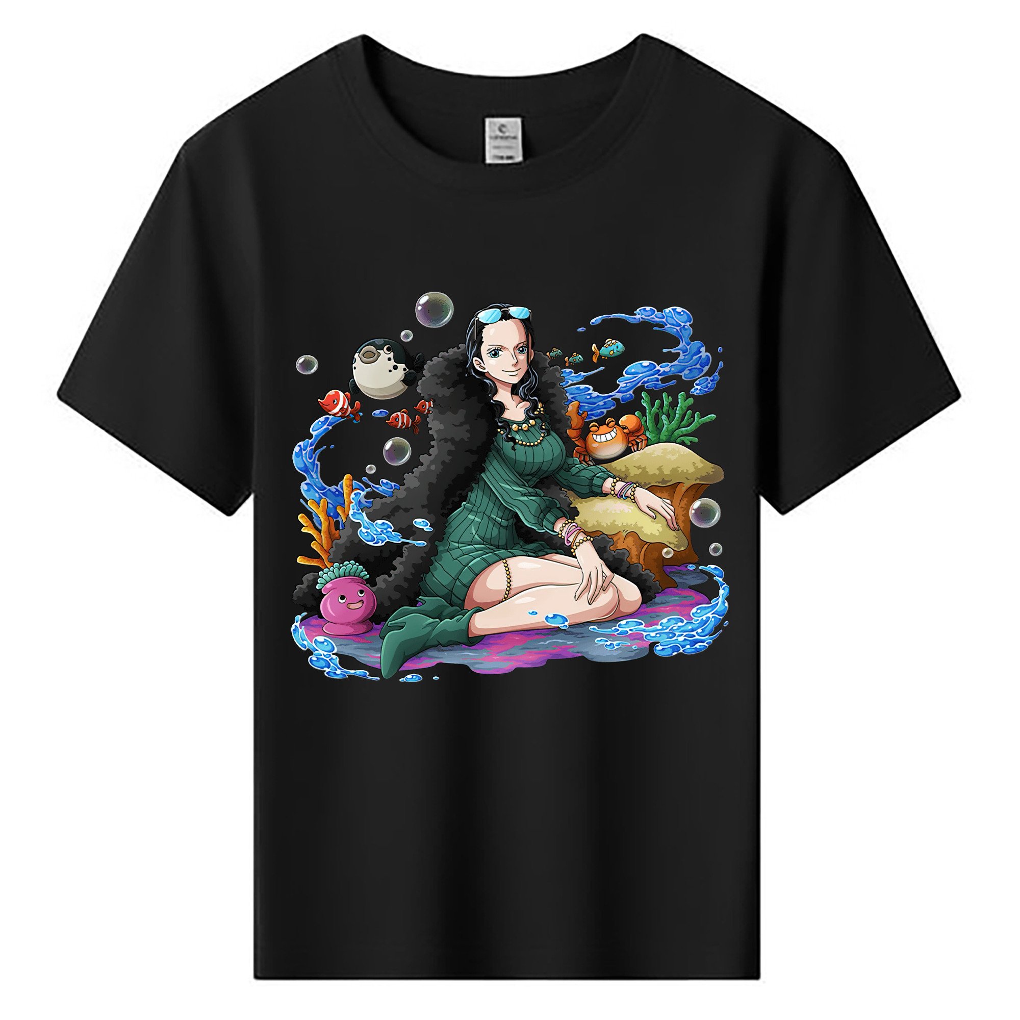 ワンピース ニコ・ロビン ONE PIECE Nico Robin 綿100％キッズTシャツ（フロントプリント）