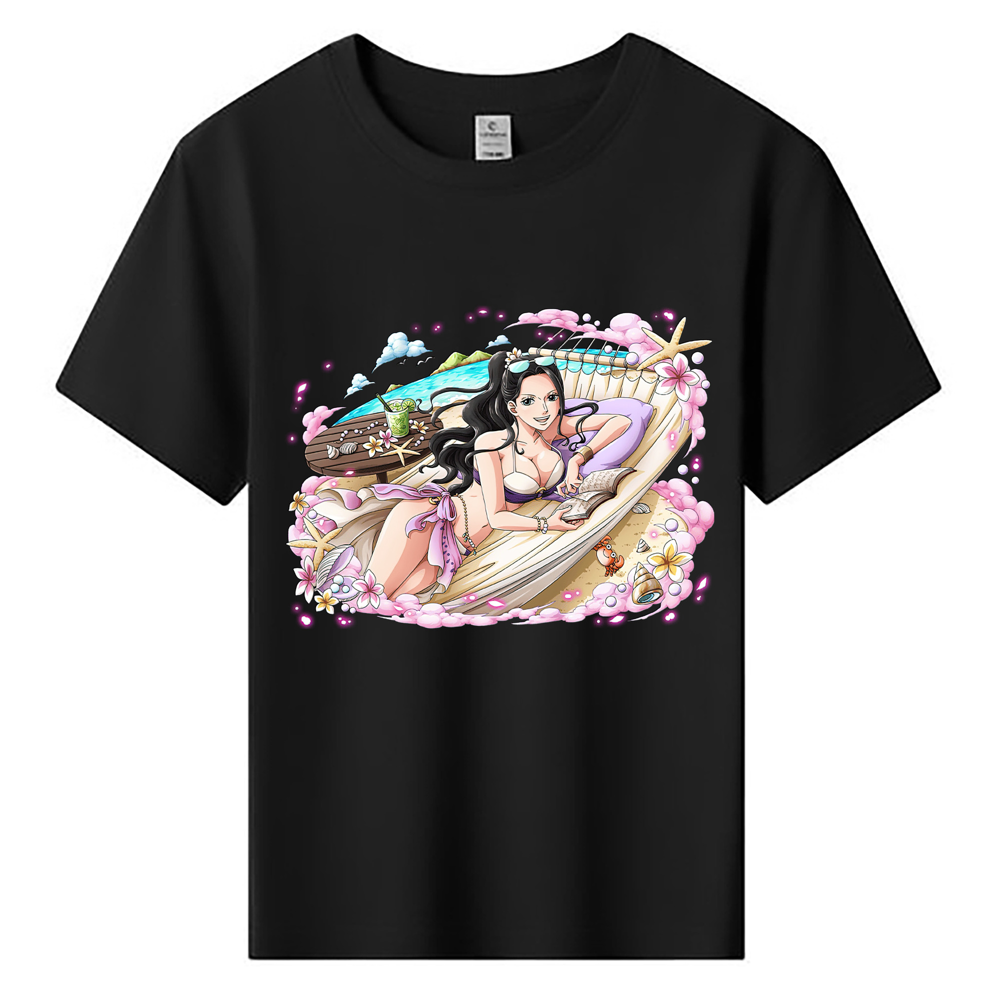 ワンピース ニコ・ロビン ONE PIECE Nico Robin 綿100％キッズTシャツ（フロントプリント）